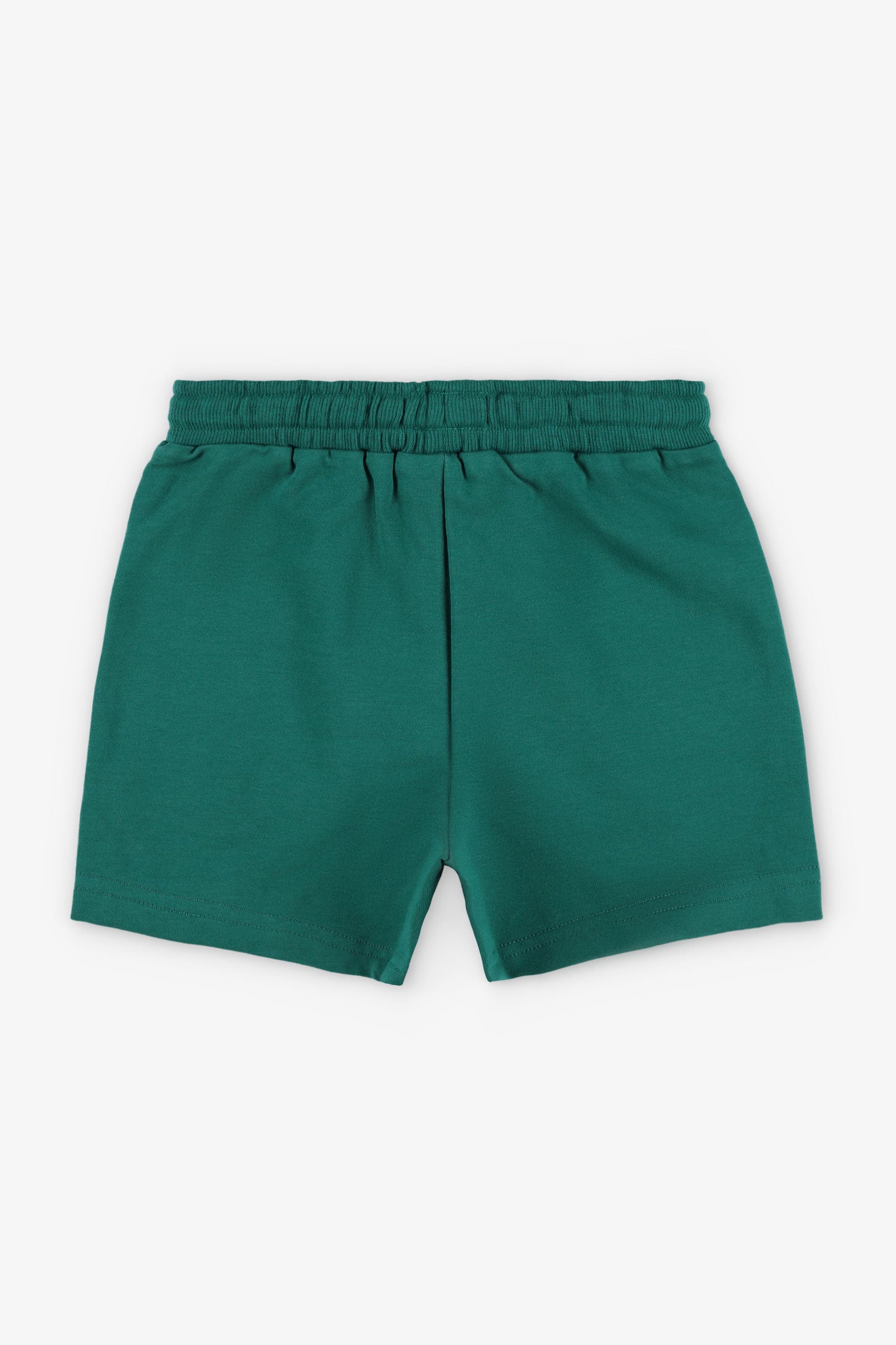 Short taille élastique coton français, 2T-3T - Bébé garçon && VERT