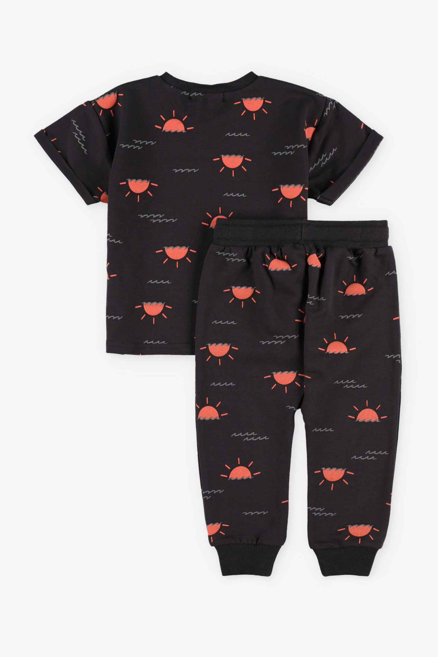 Ensemble 2-pièces t-shirt jogger ouaté, 2T-3T - Bébé garçon && GRIS FONCE