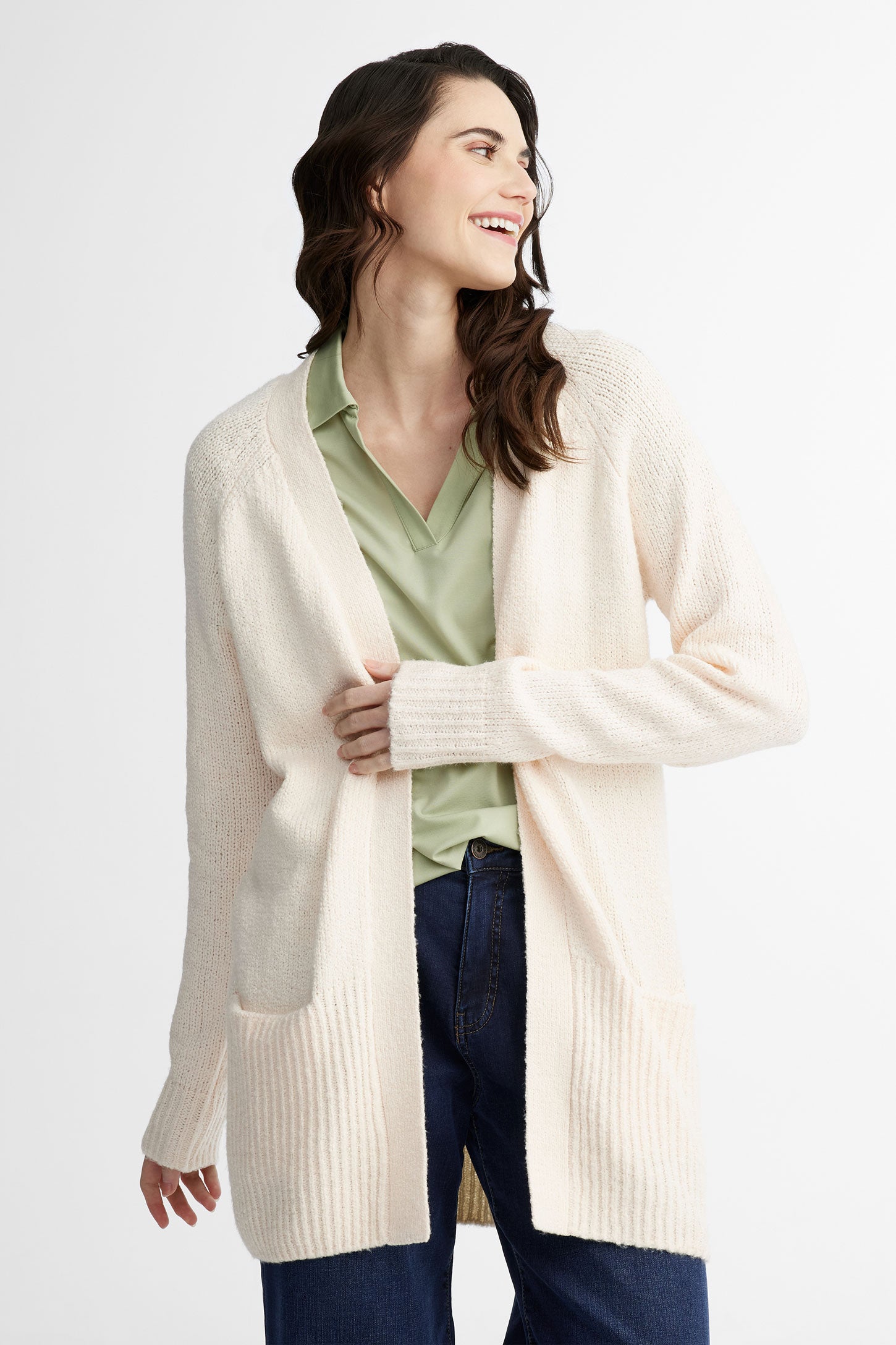 Polyester cardigan outlet