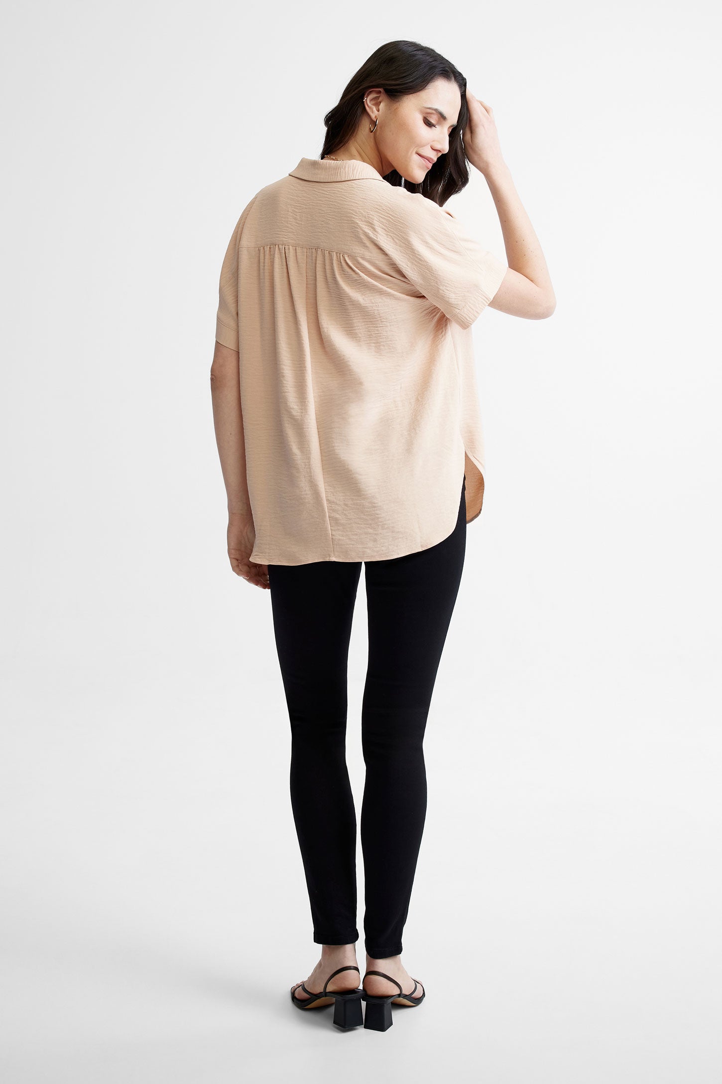 Chemisier manches courtes dolman - Femme && ROSE