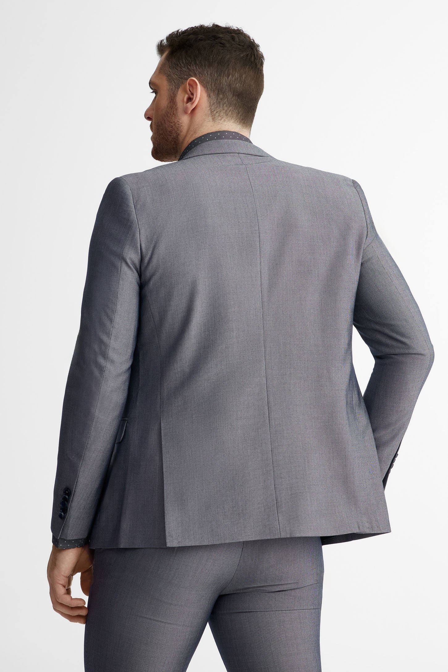 Veston coupe régulière - Homme && BLEU MARINE