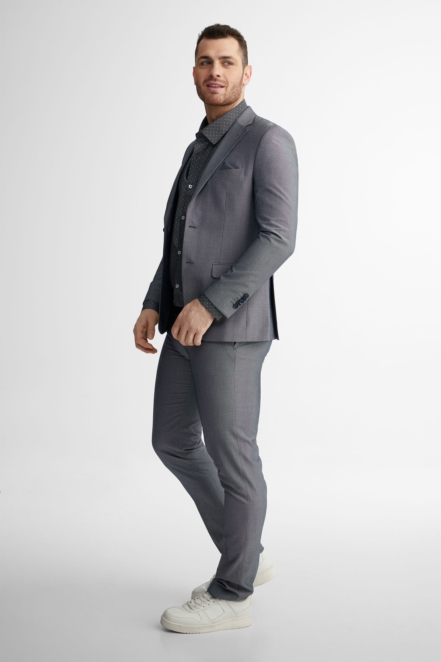 Veston coupe régulière - Homme && BLEU MARINE