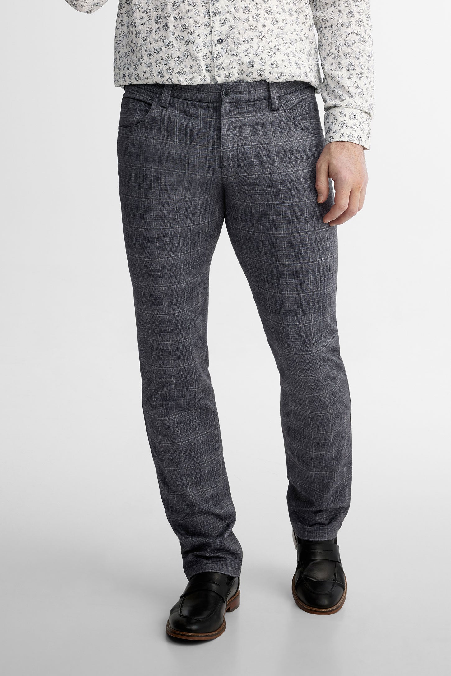 Plaid store gray pants