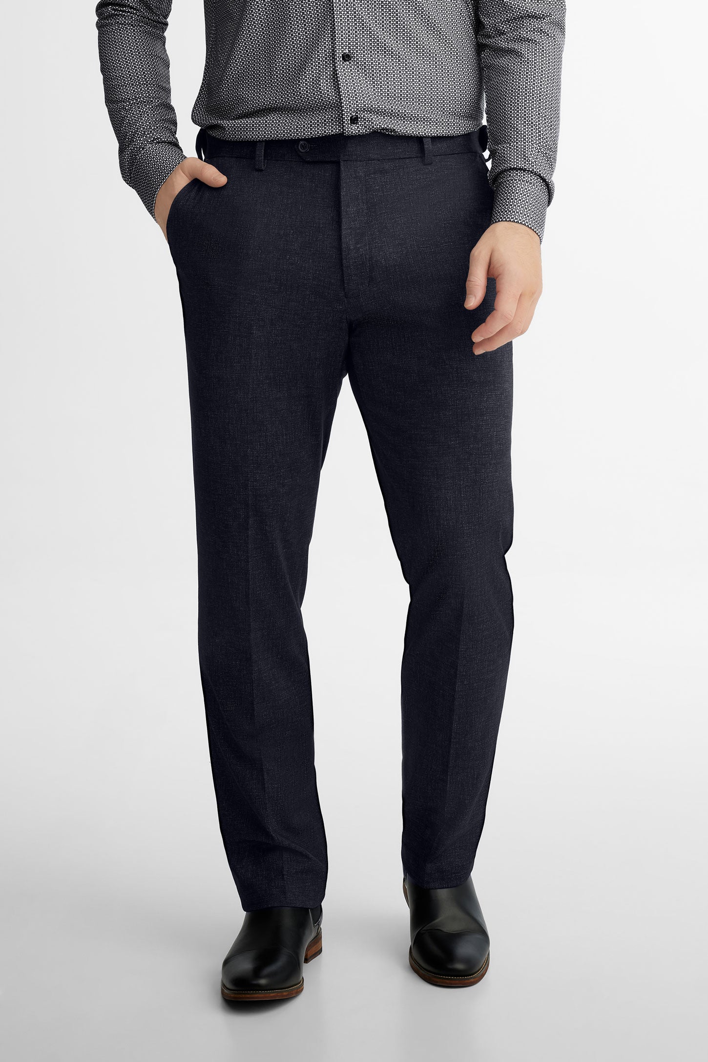 Pantalon habillé coupe régulière - Homme && NOIR