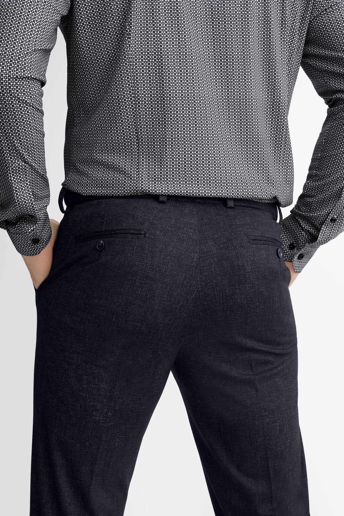 Pantalon habillé coupe régulière - Homme && NOIR