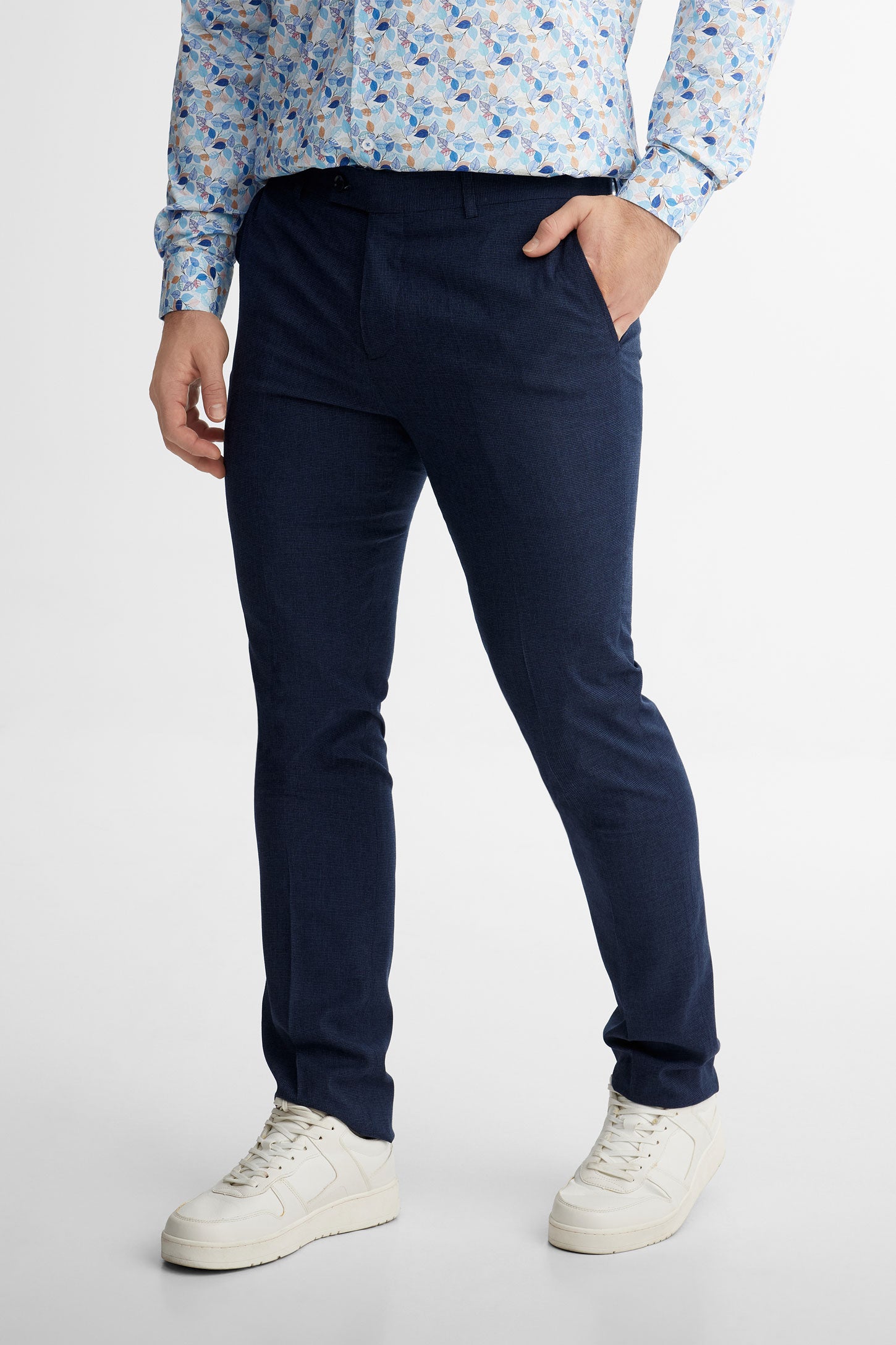 Pantalon habillé coupe ajustée - Homme && MARIN