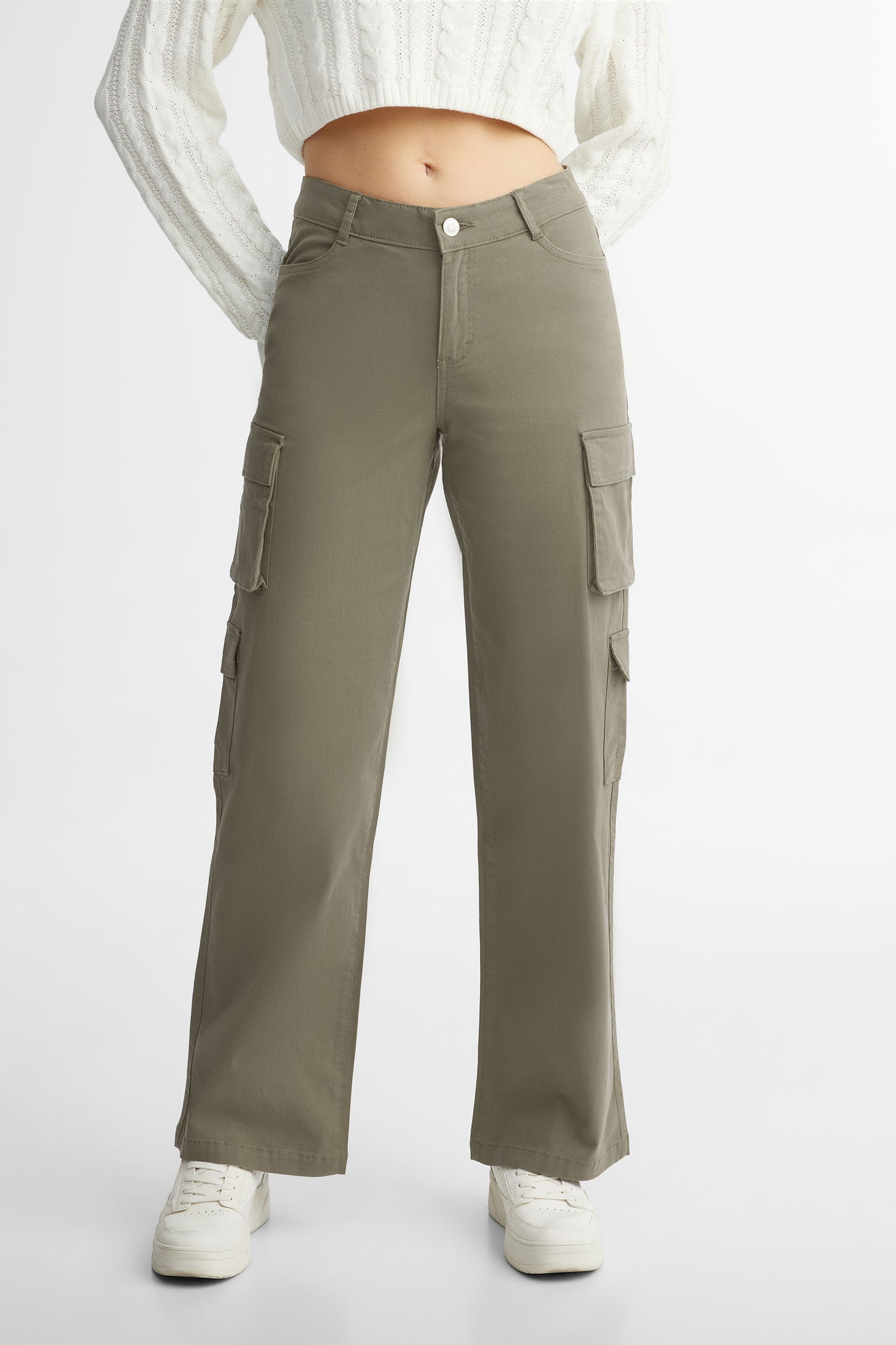 Pantalon cargo 2025 large femme