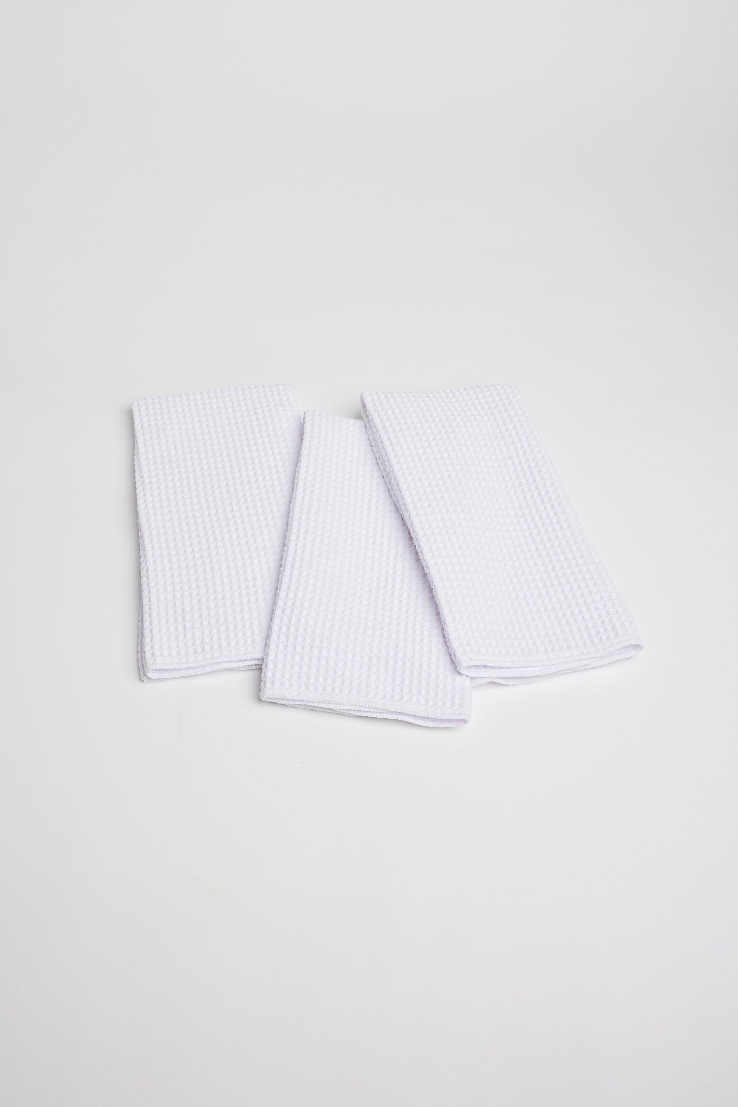 Paquet de 3 linges à vaisselle gaufrés - Maison && BLANC