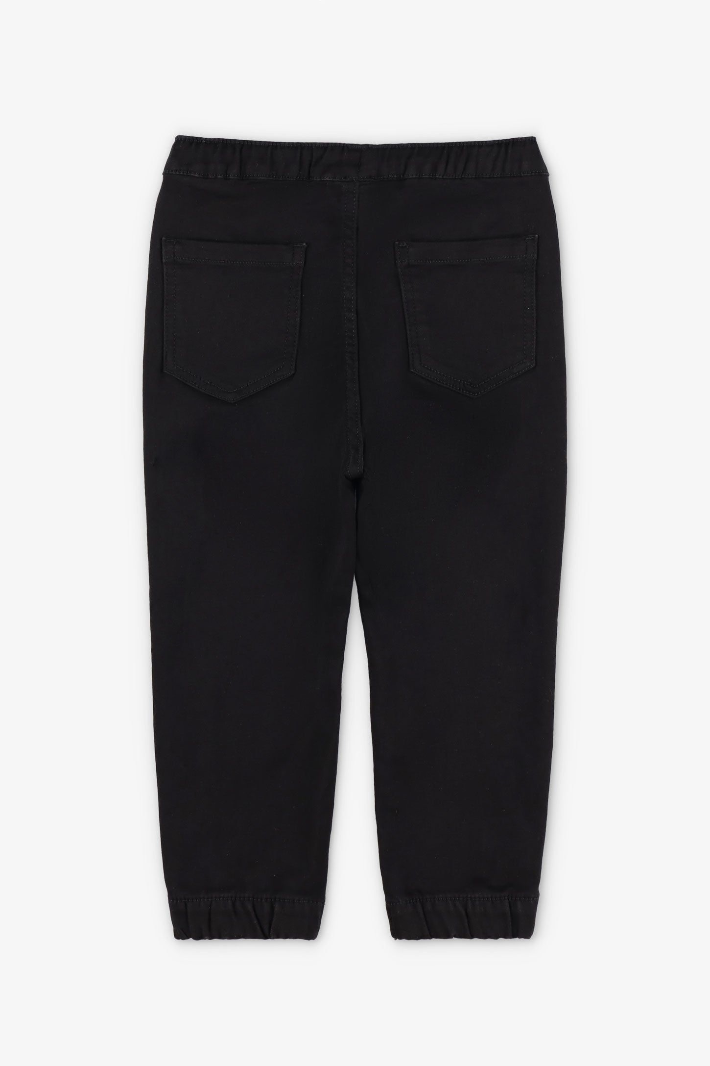 Pantalon jogger en denim 2T-3T – Bébé garçon
 && NOIR