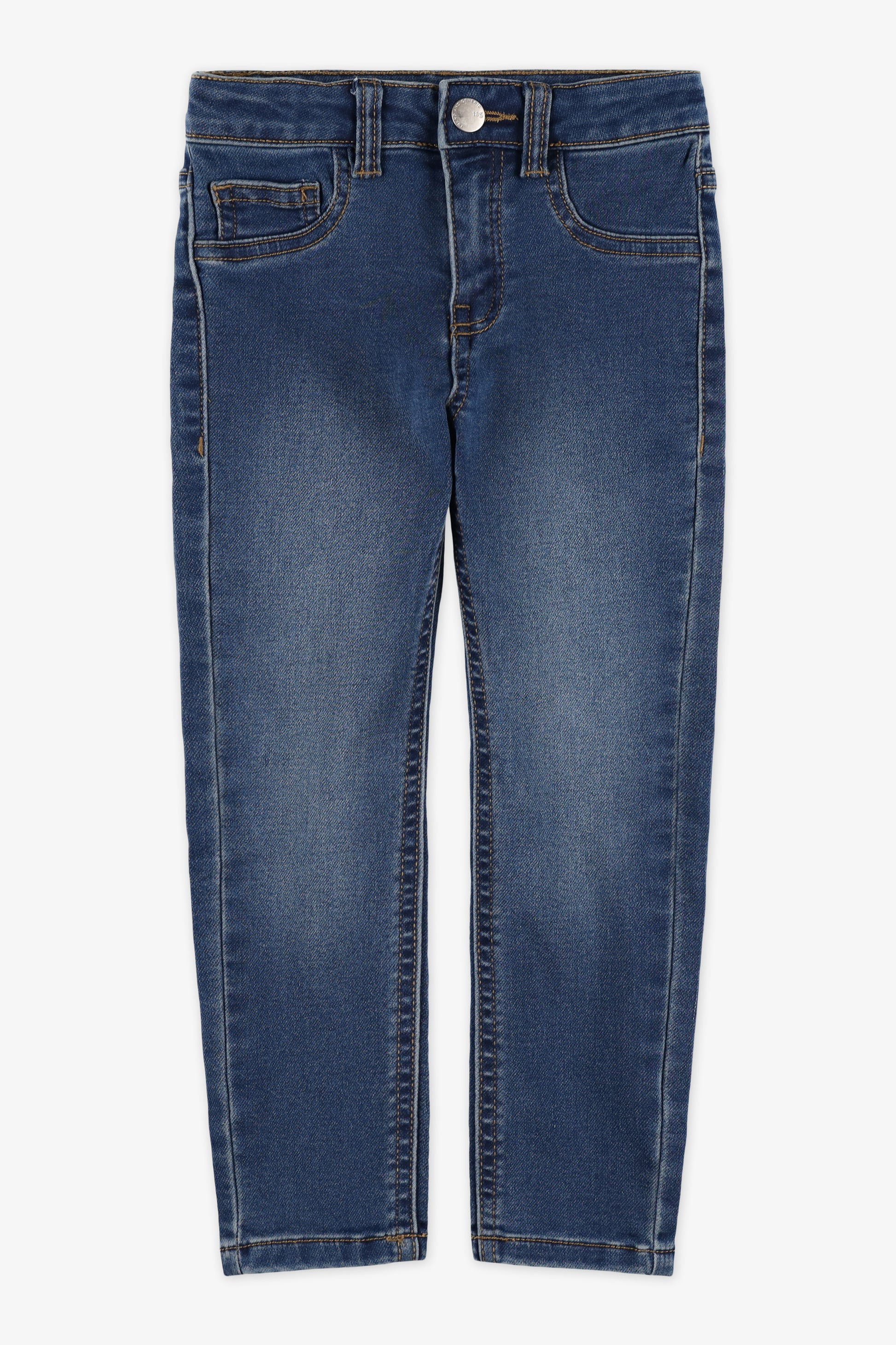 Jeans skinny 5 poches sans fermeture - Ado fille && BLEU MOYEN