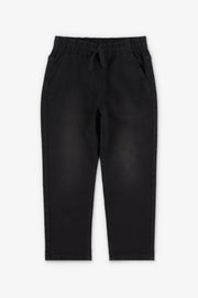 Jeans ''Pull-on'' coupe droite 16.5'' - Enfant garçon && NOIR