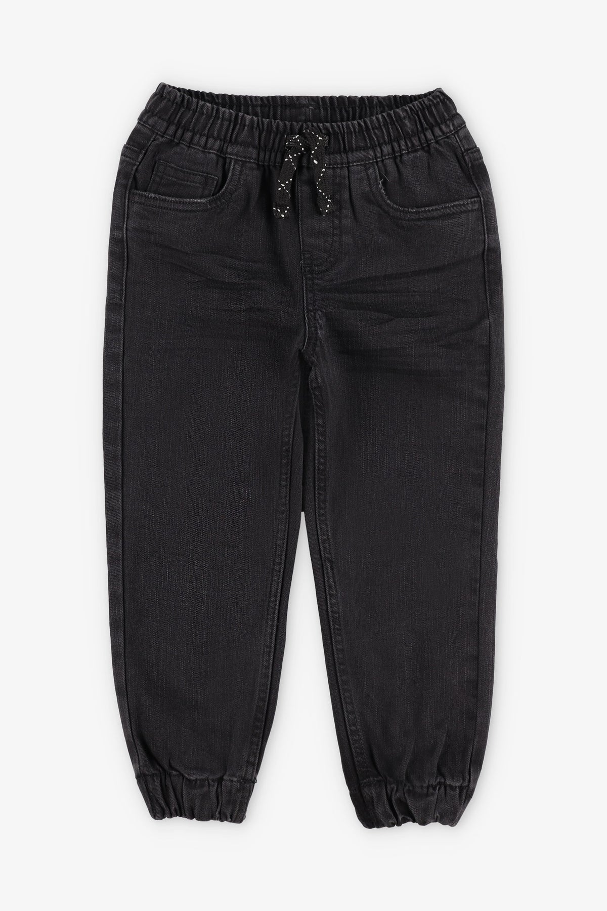 Pantalon jogger en denim – Enfant garçon && NOIR