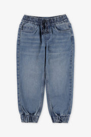Pantalon jogger en denim – Enfant garçon
 && BLEU MOYEN