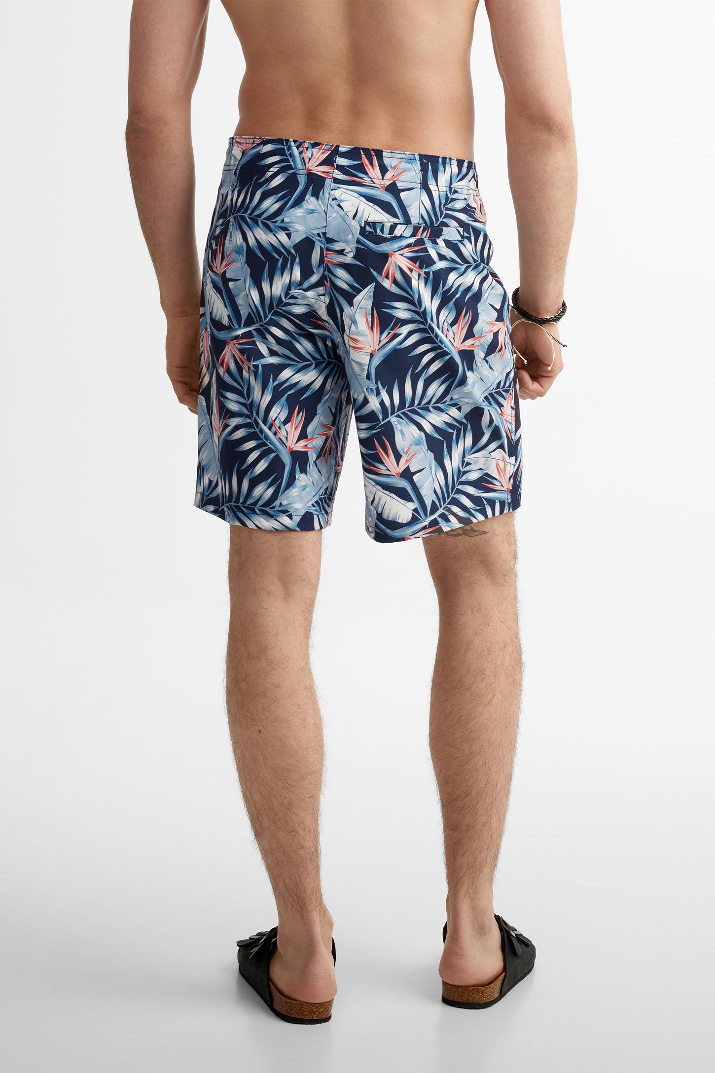 Short maillot de bain extensible 4 sens - Homme && BLEU MARINE MUL