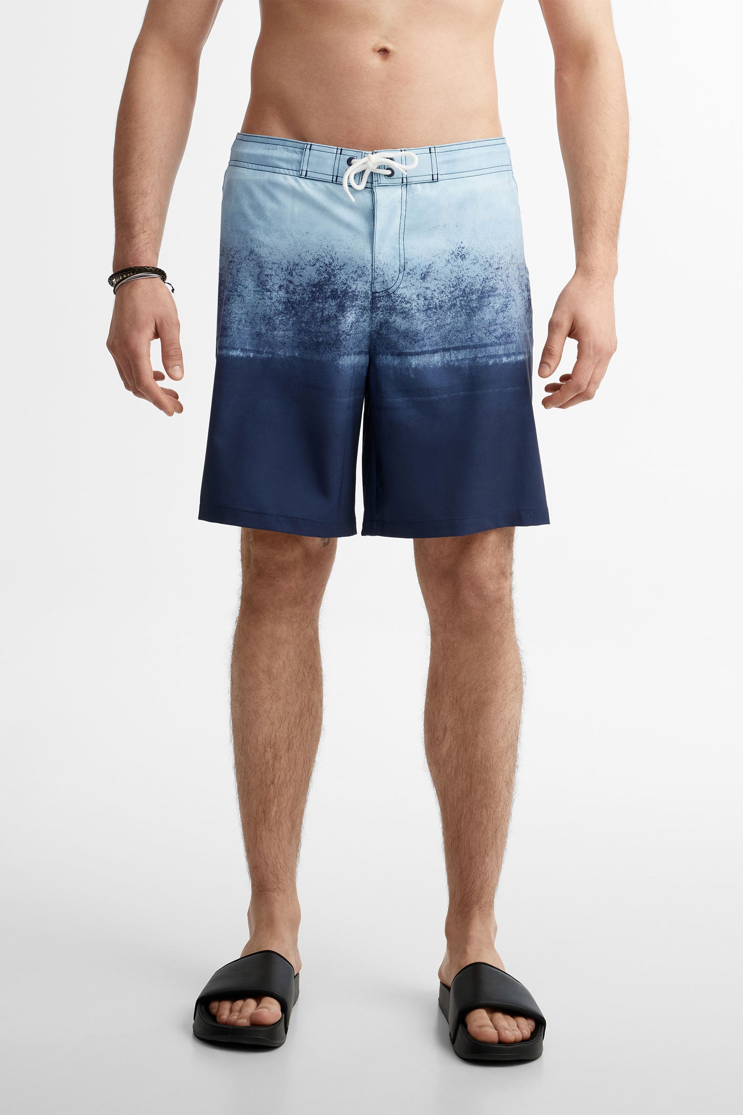 Short maillot de bain extensible 4 sens - Homme && BLEU MARINE MUL