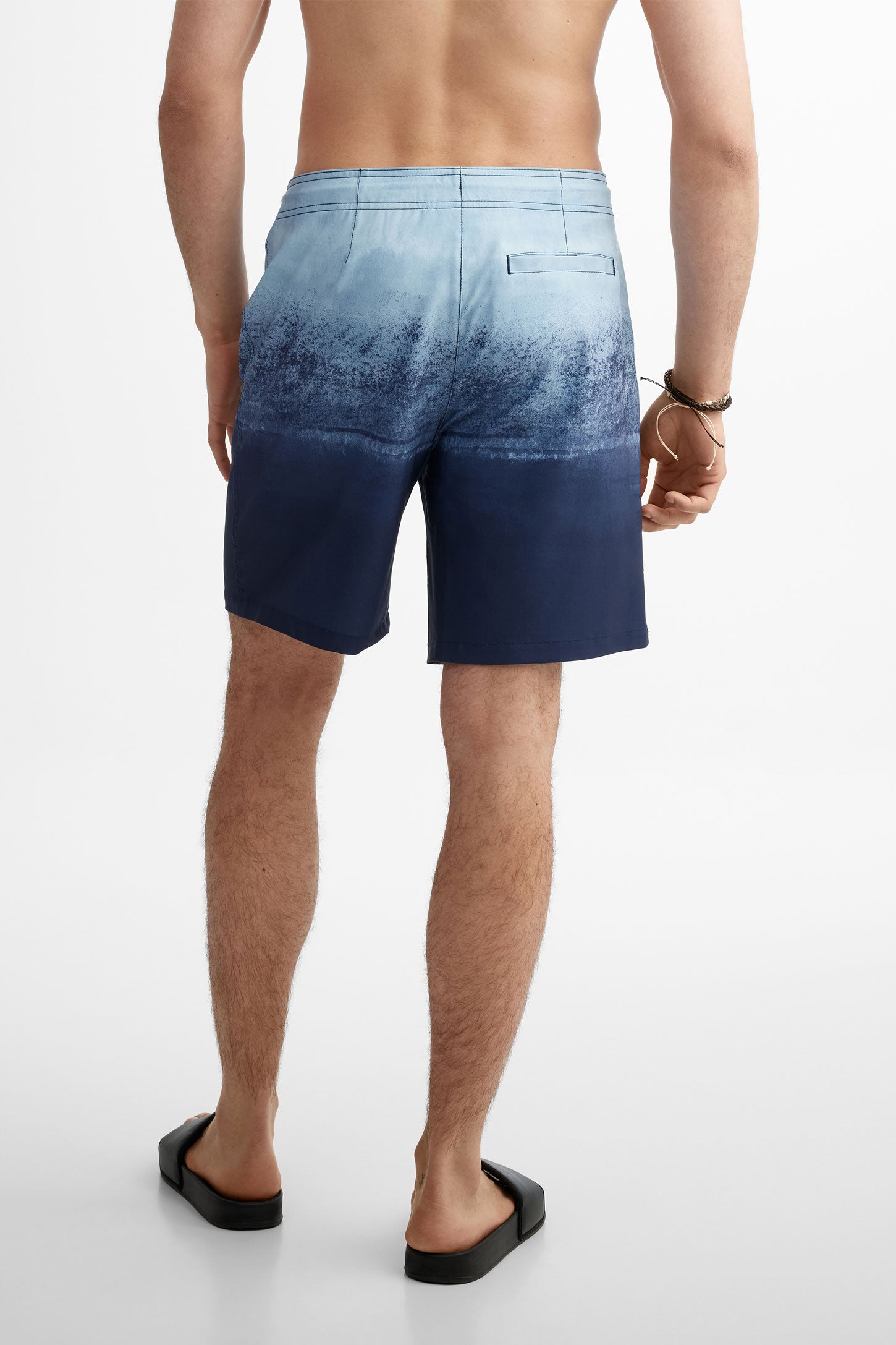 Short maillot de bain extensible 4 sens - Homme && BLEU MARINE MUL