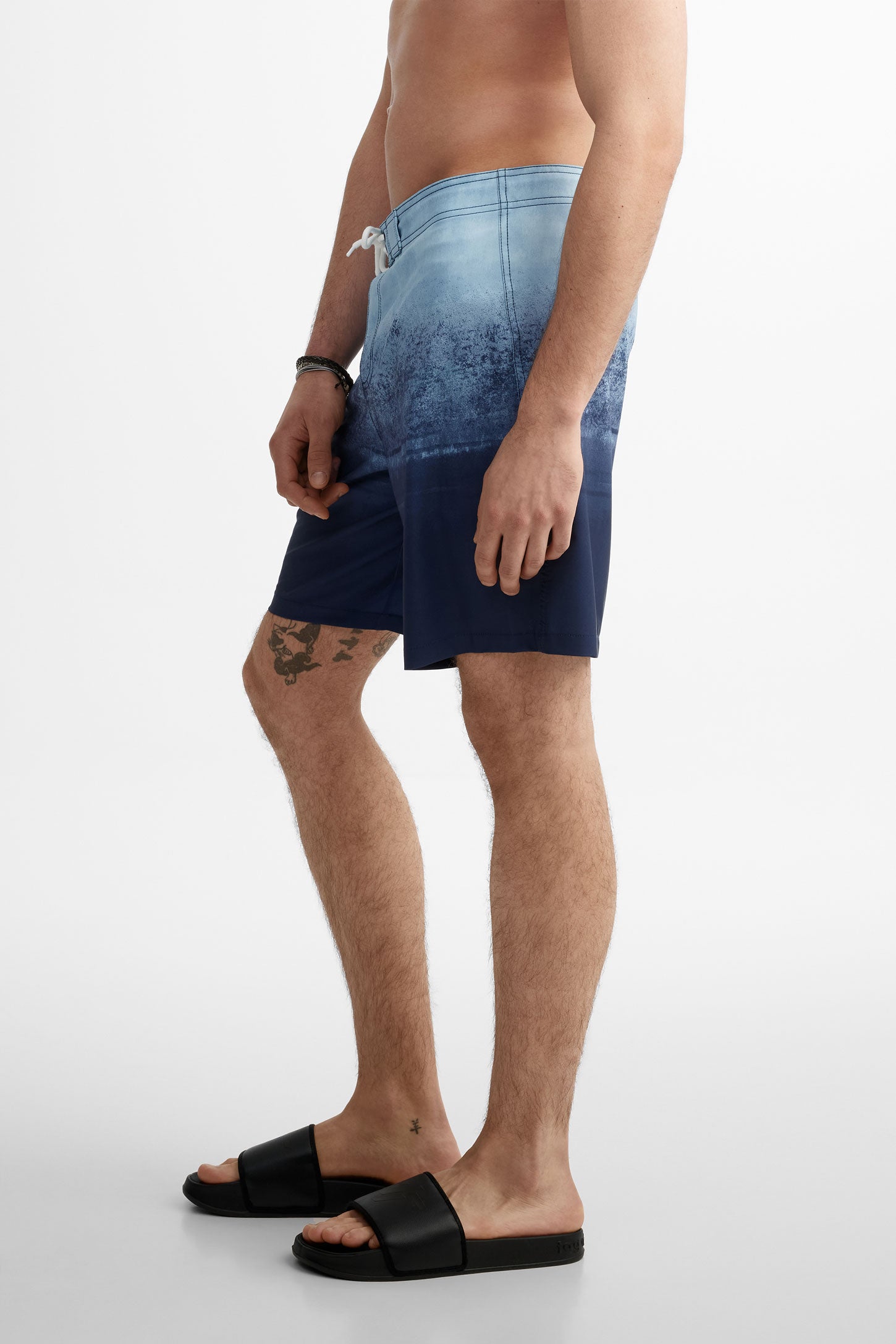 Short maillot de bain extensible 4 sens - Homme && BLEU MARINE MUL