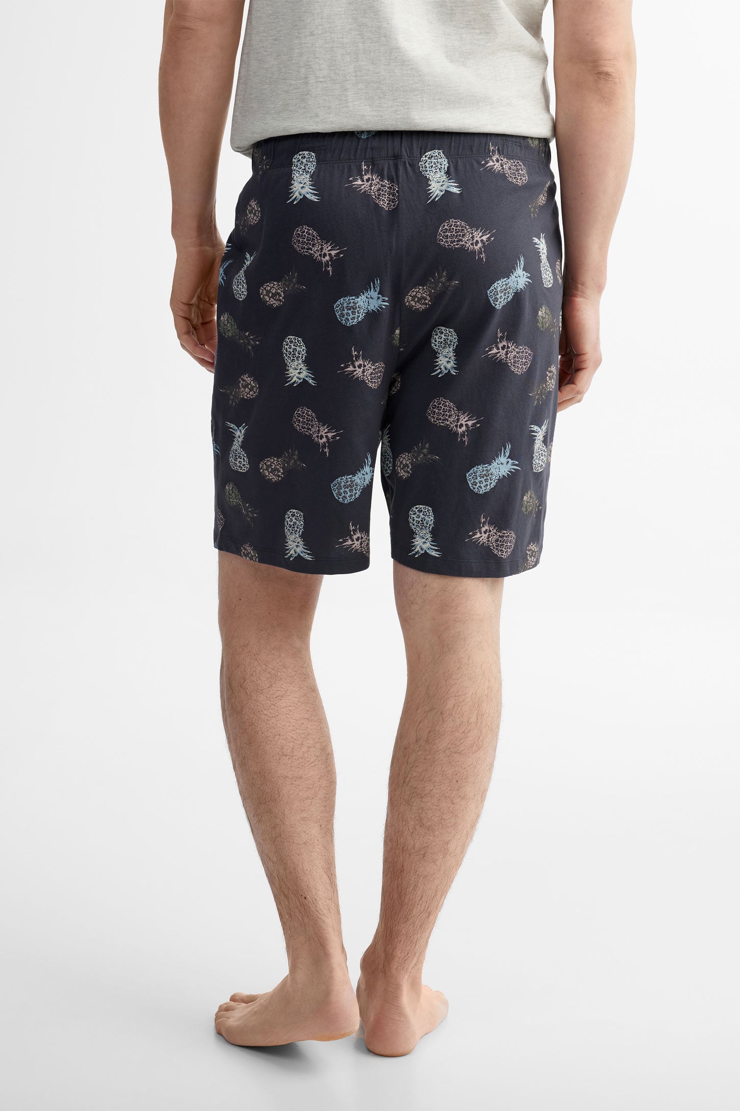 Short pyjama en coton, 2/40$ - Homme && MAUVE/MULTI