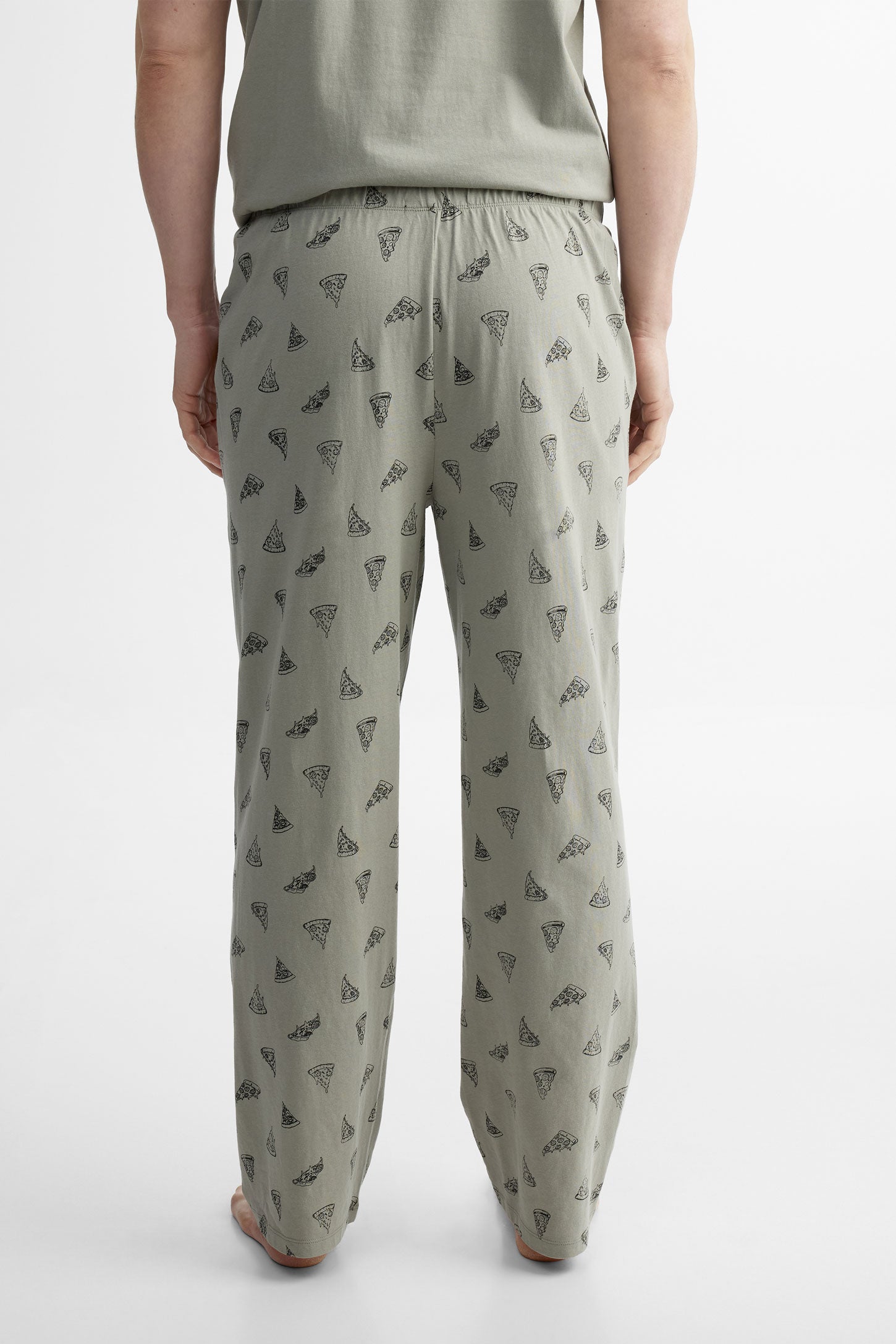 Pantalon pyjama en coton, 2/40$ - Homme && GRIS MULTI