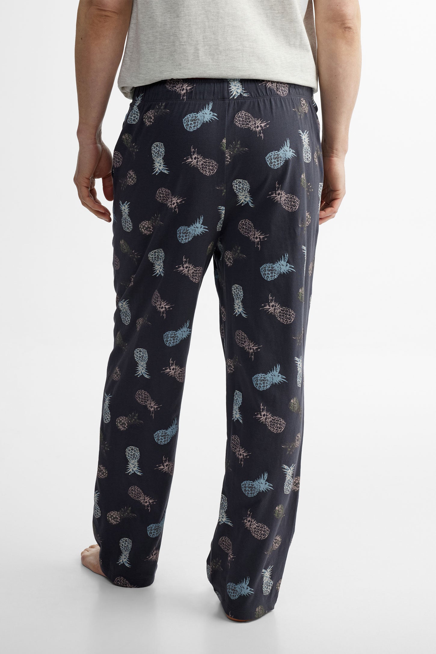 Pantalon pyjama en coton, 2/40$ - Homme && MAUVE/MULTI