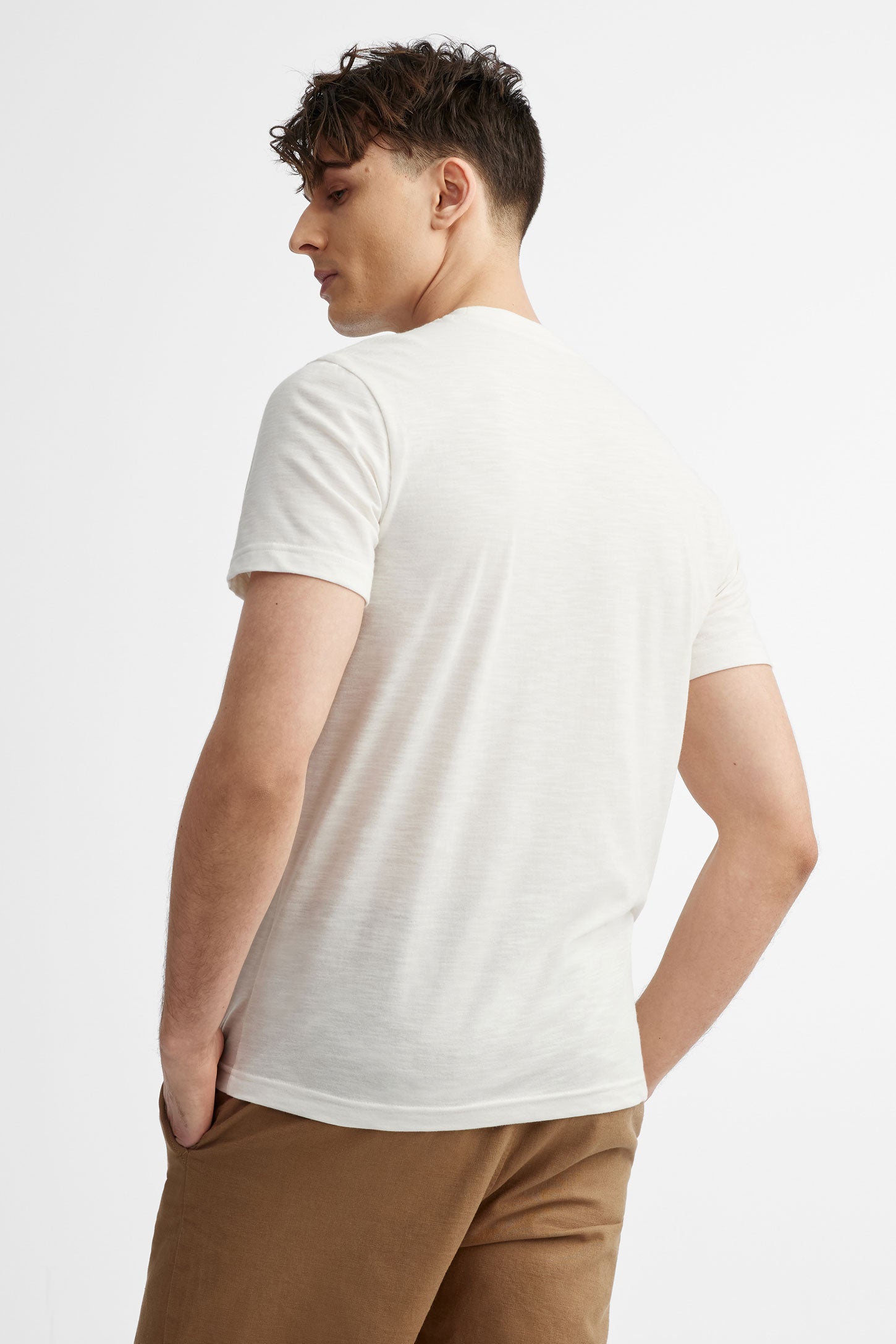 T-shirt col rond imprimé coton - Homme && PECHE