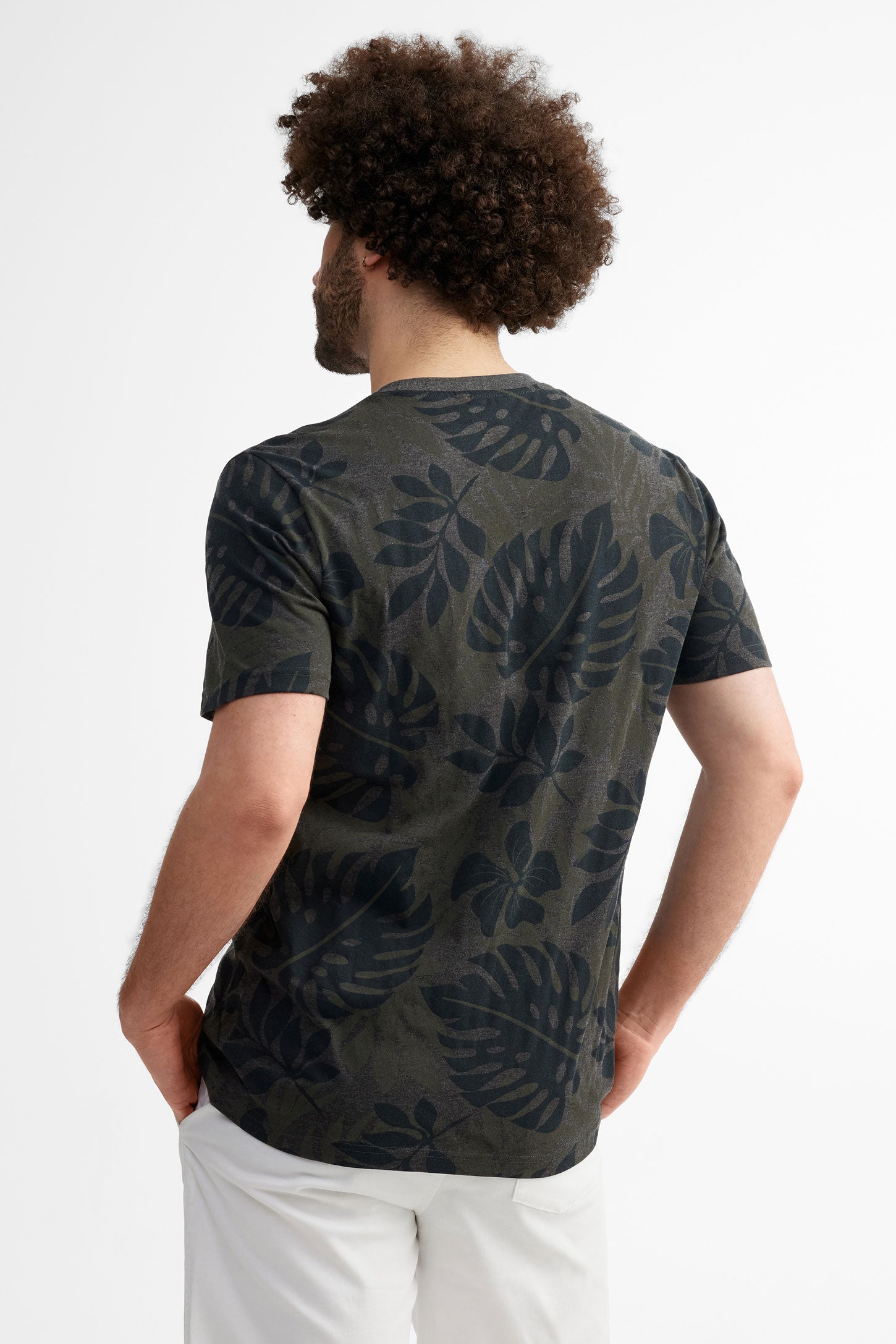 T-shirt imprimé en coton, 2/30$ - Homme && CHARBON/MULTI