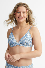 Haut maillot de bain triangle - Femme && BLEU MULTI