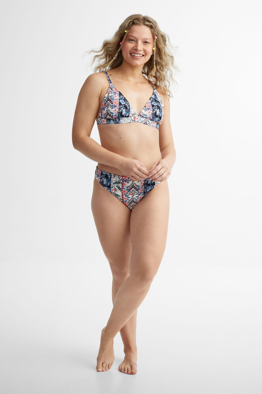 Haut maillot de bain triangle - Femme && BEIGE/MULTI