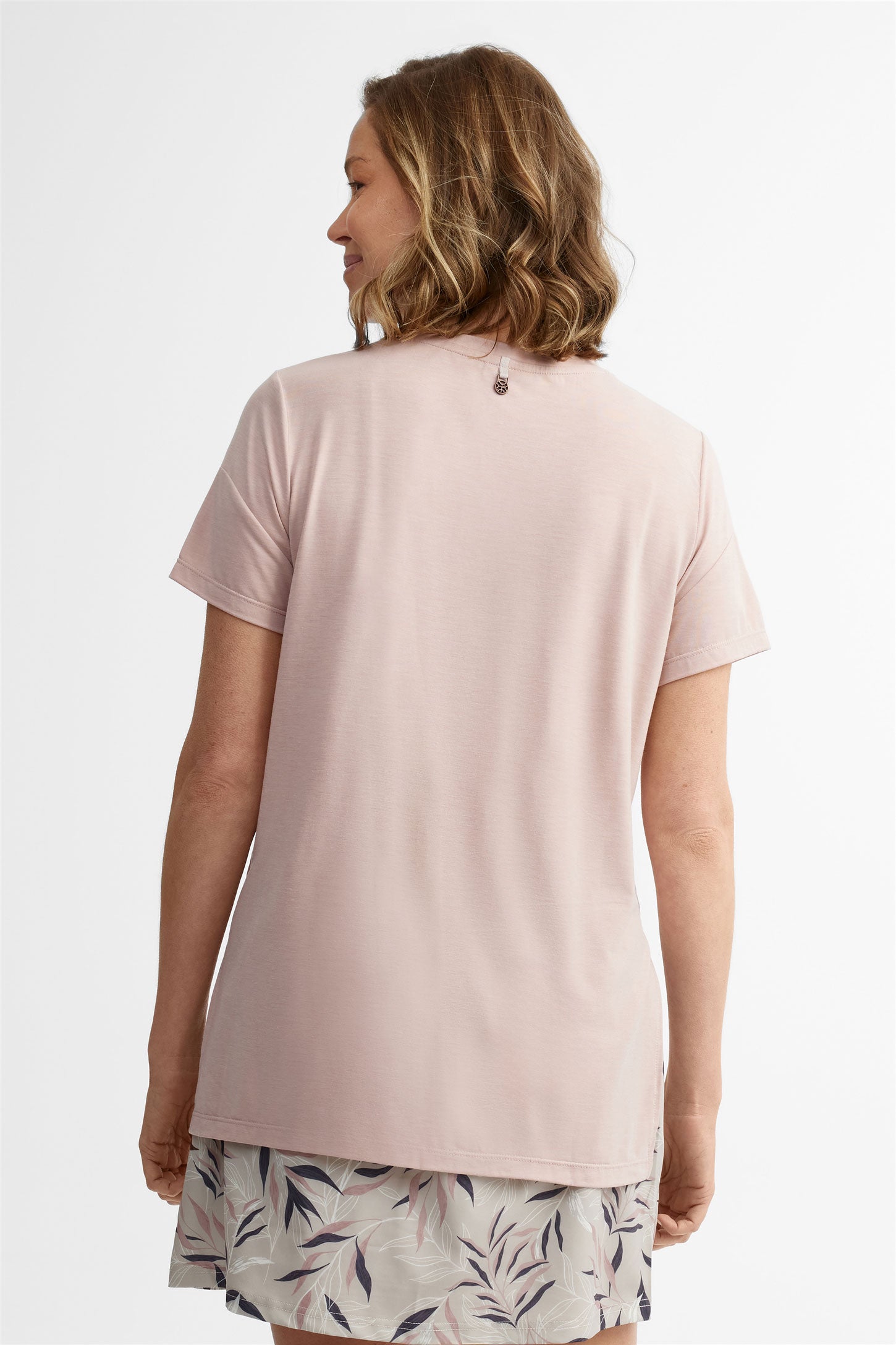 T-shirt col rond Lyocell - Femme && ROSE