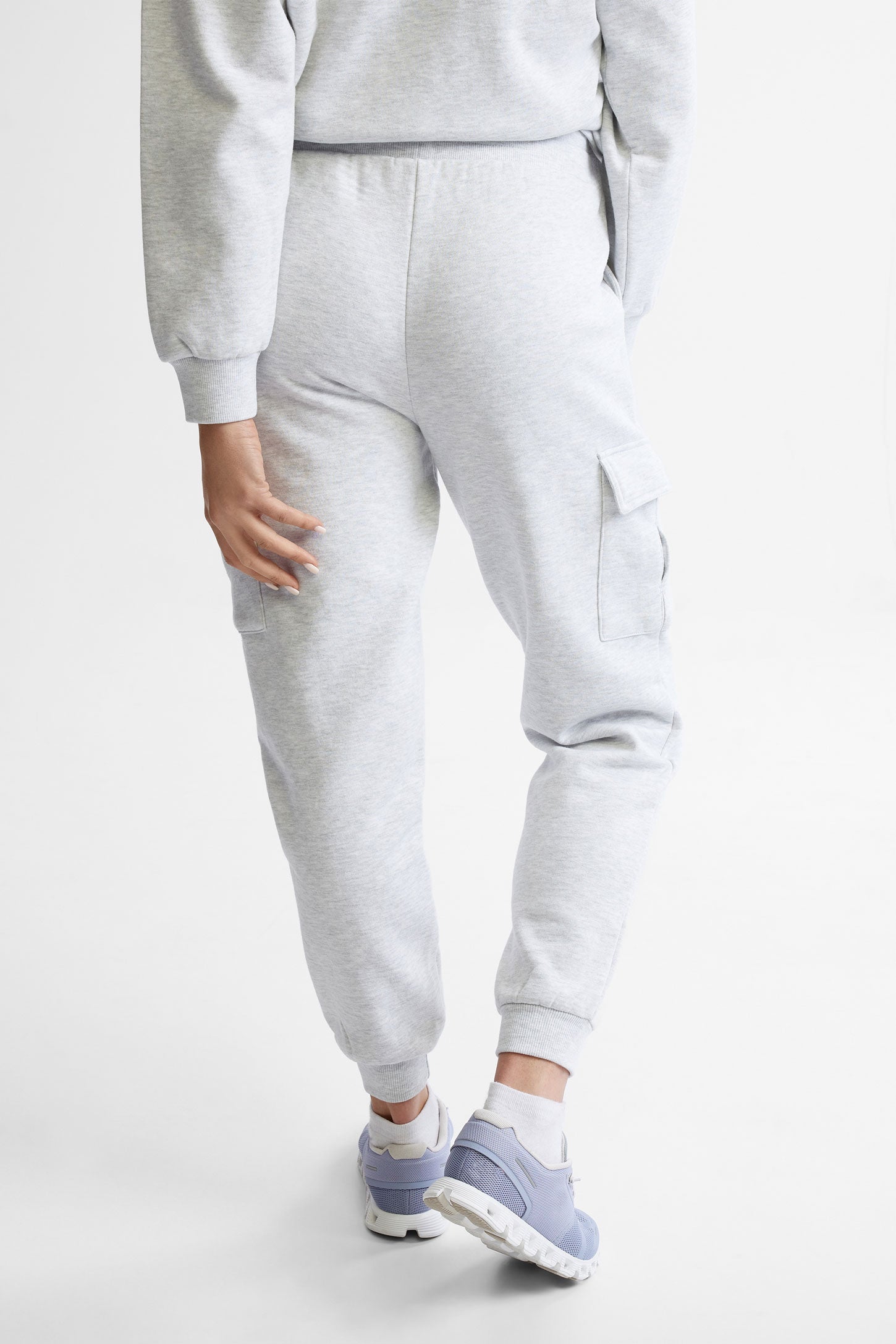 Pantalon jogger cargo - Femme && GRIS PALE