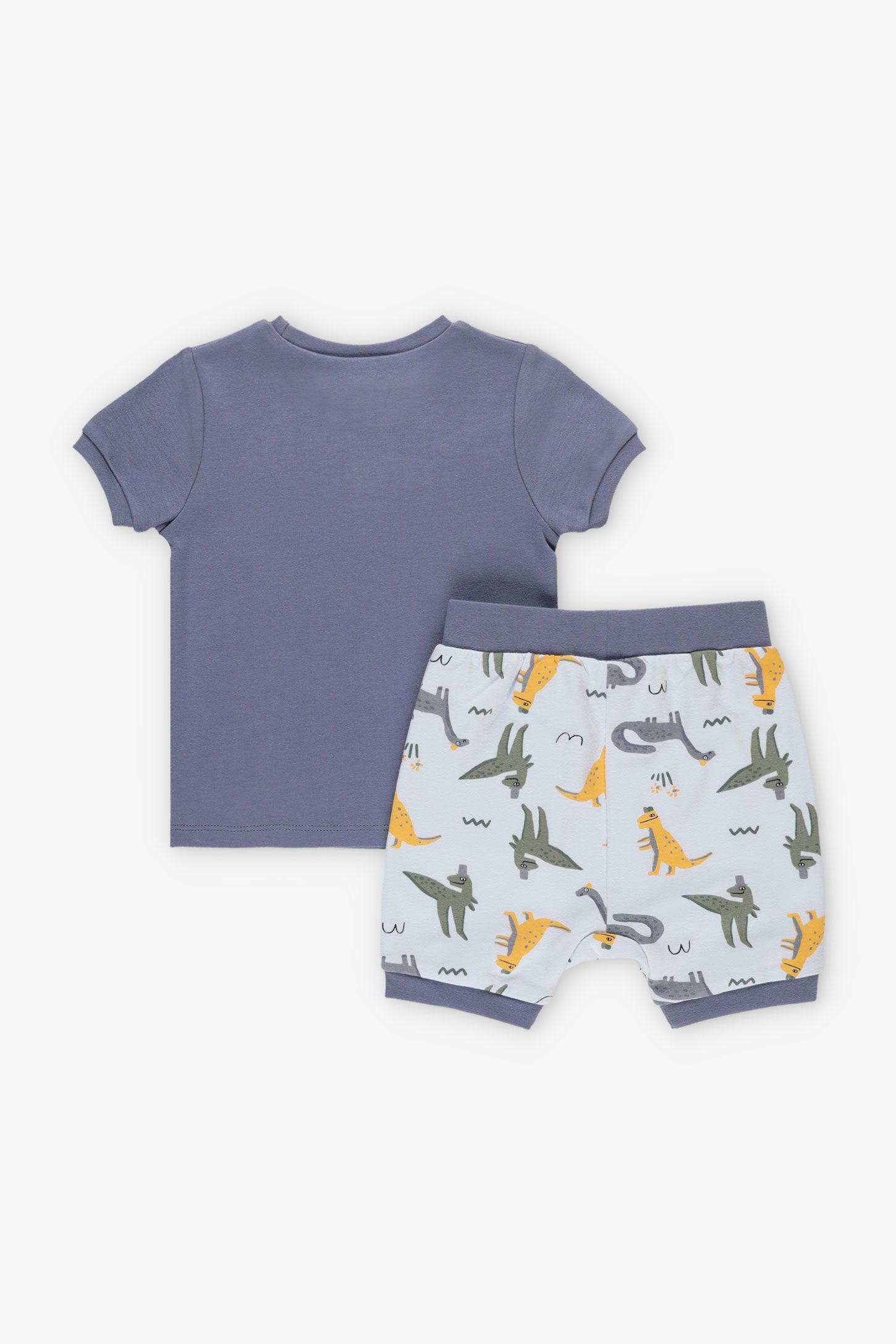 Pyjama 2-pièces coton bio, 2T-3T - Bébé garçon && GRIS FONCE