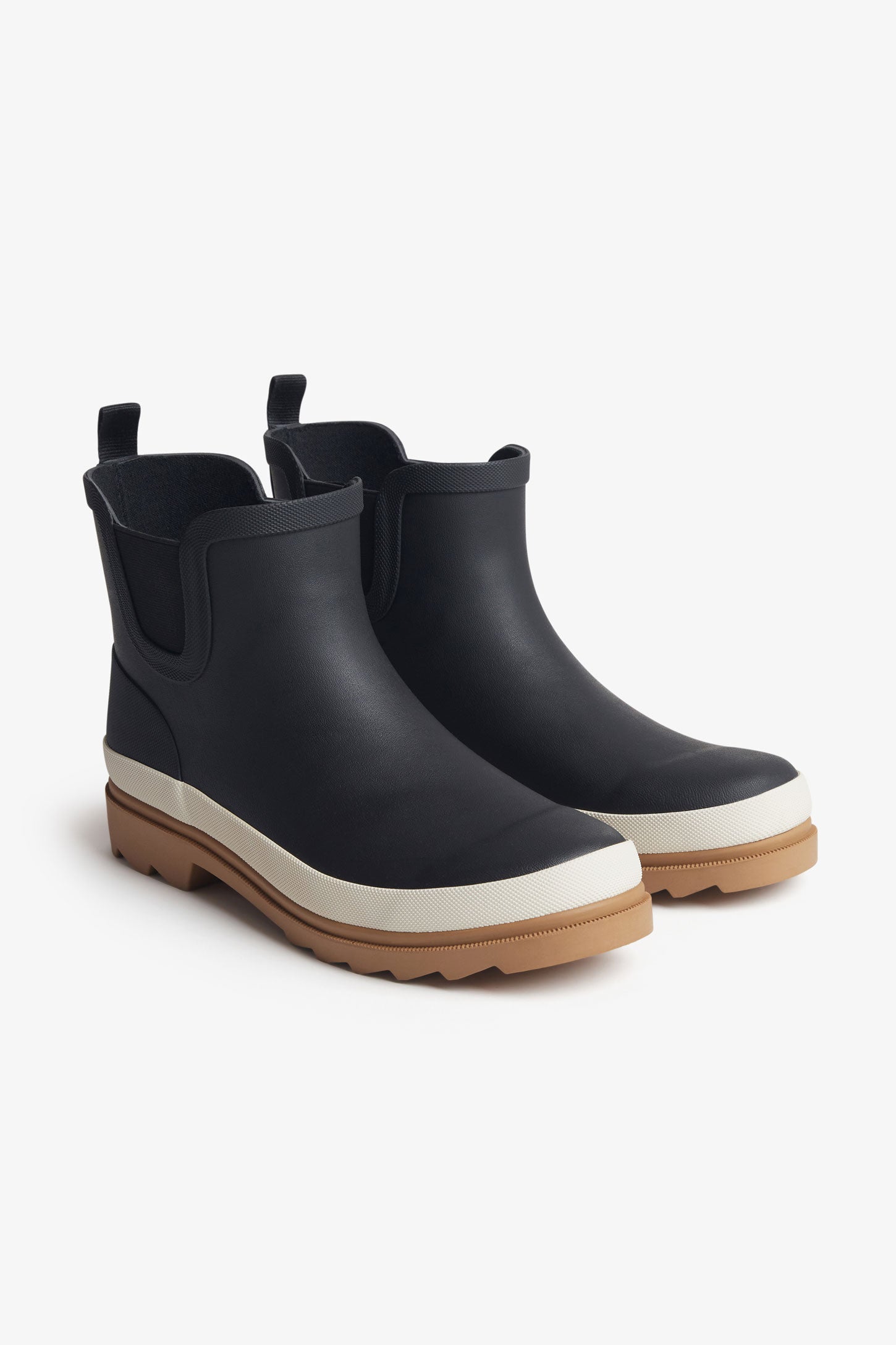 Bottes de pluie Chelsea doublées BM - Femme && NOIR