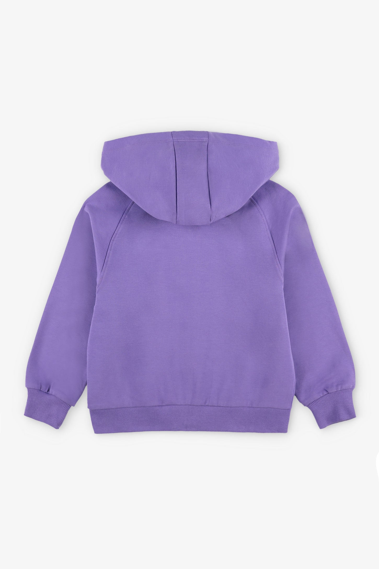 Veste à capuchon coton ouaté - Enfant fille && MAUVE