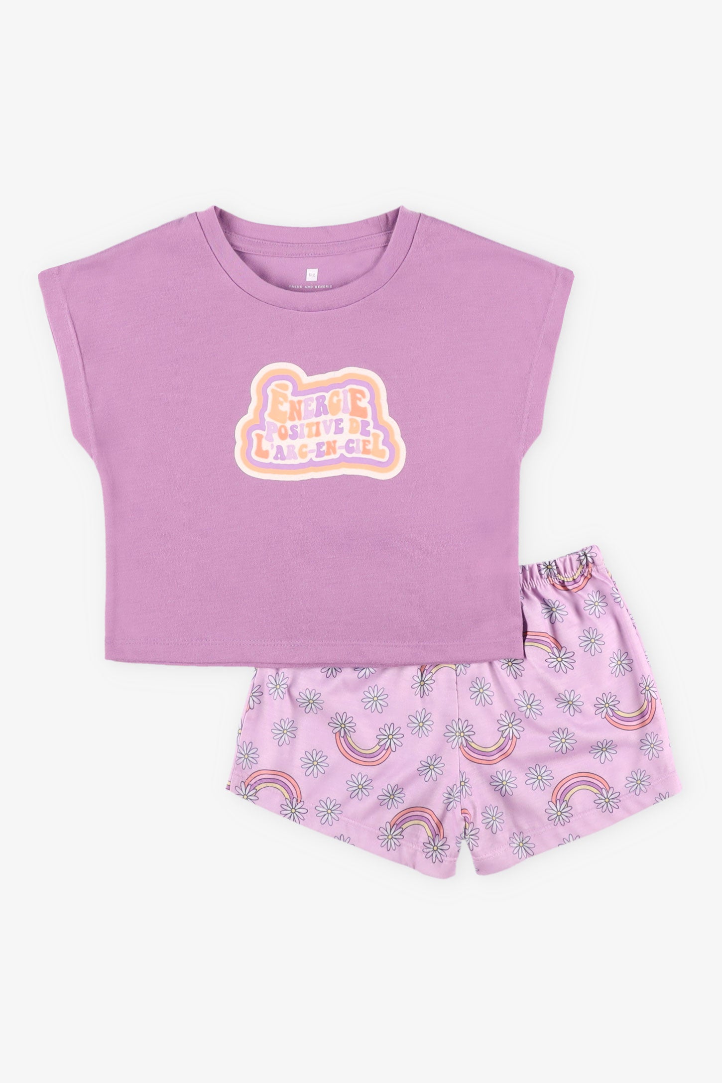 Pyjama 2-pièces, 2/35$ - Enfant fille && VIOLET