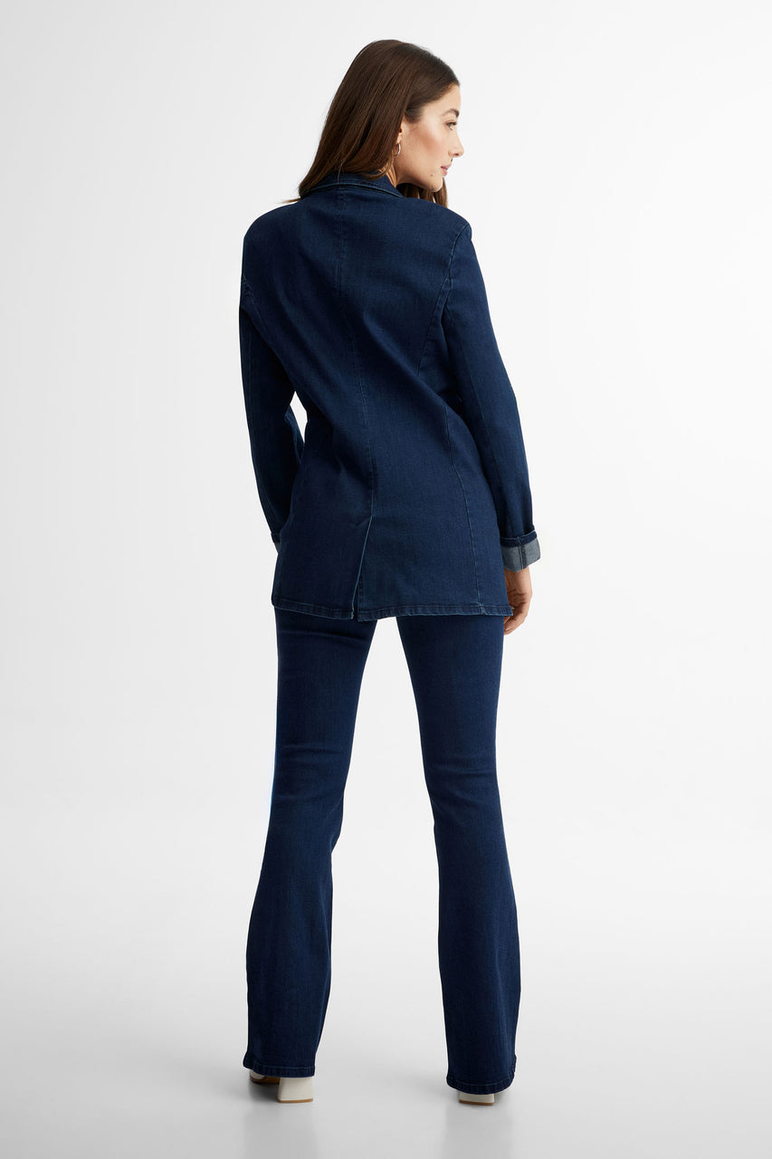 Veston en jeans - Femme && BLEU FONCE
