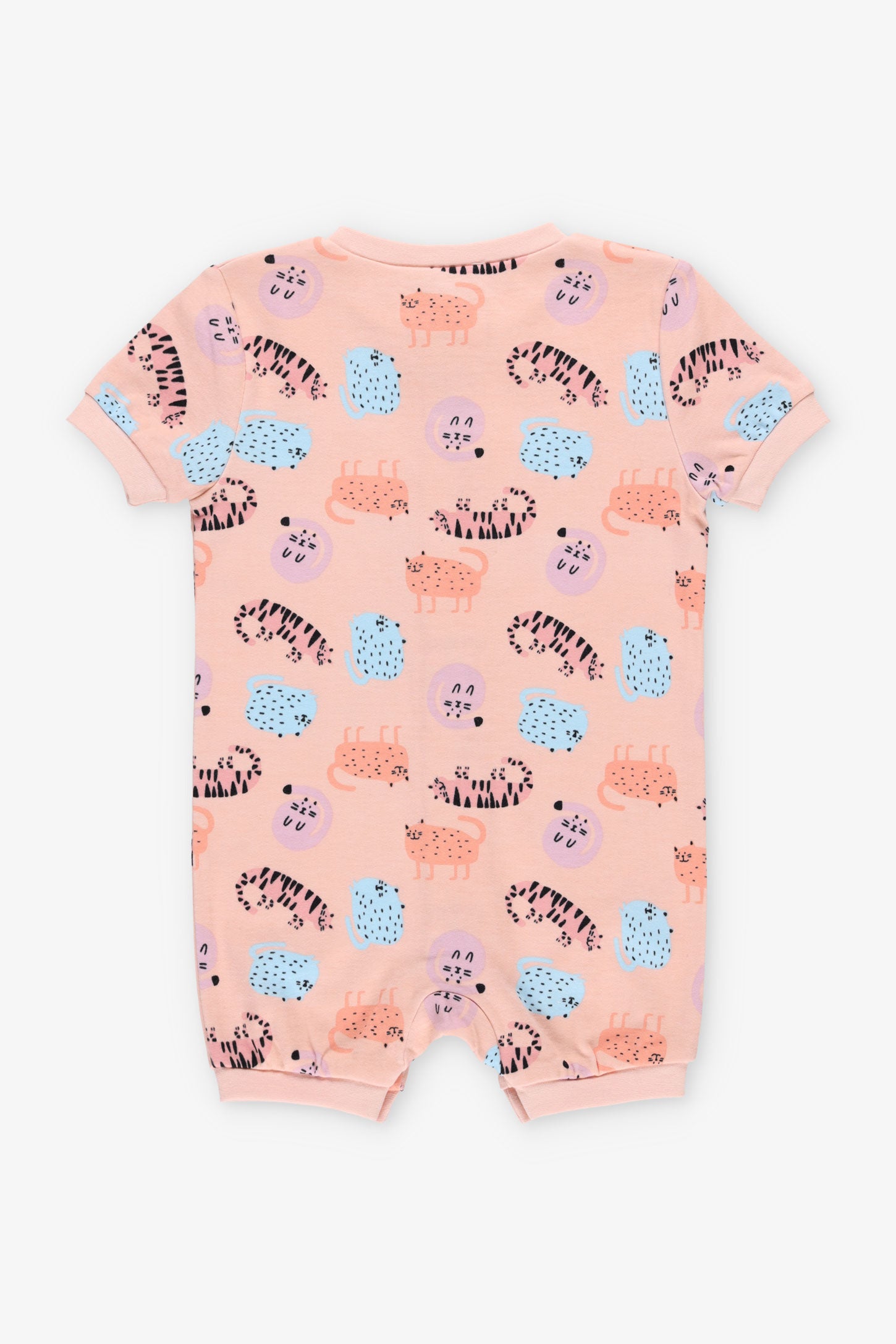 Pyjama 1-pièce combinaison coton bio - Bébé fille && ROSE MULTI