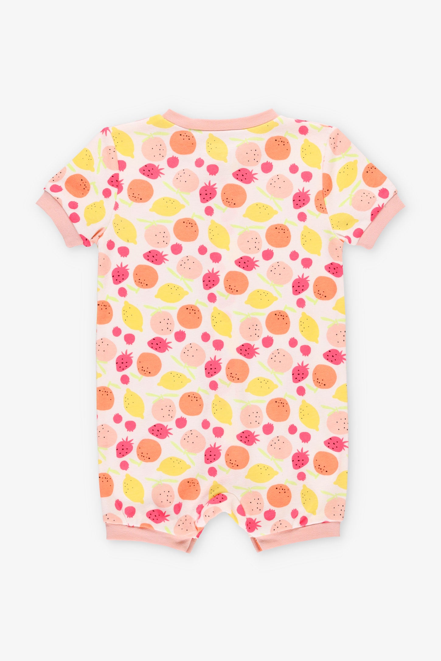 Pyjama 1-pièce combinaison coton bio, 2T-3T - Bébé fille && BLANC MULTI