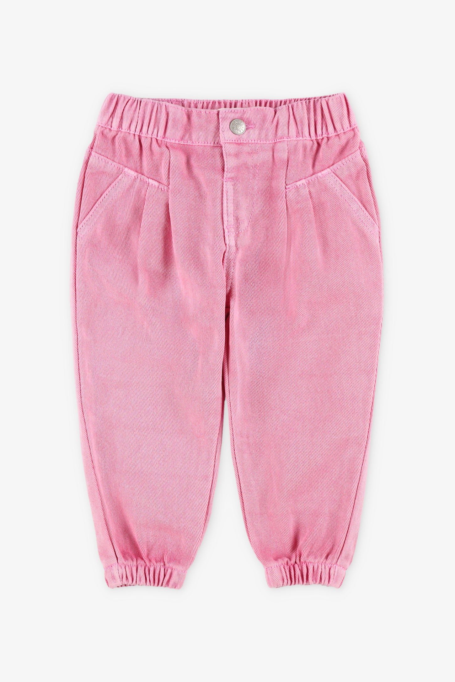 Jeans coupe jogger - Bébé fille && ROSE