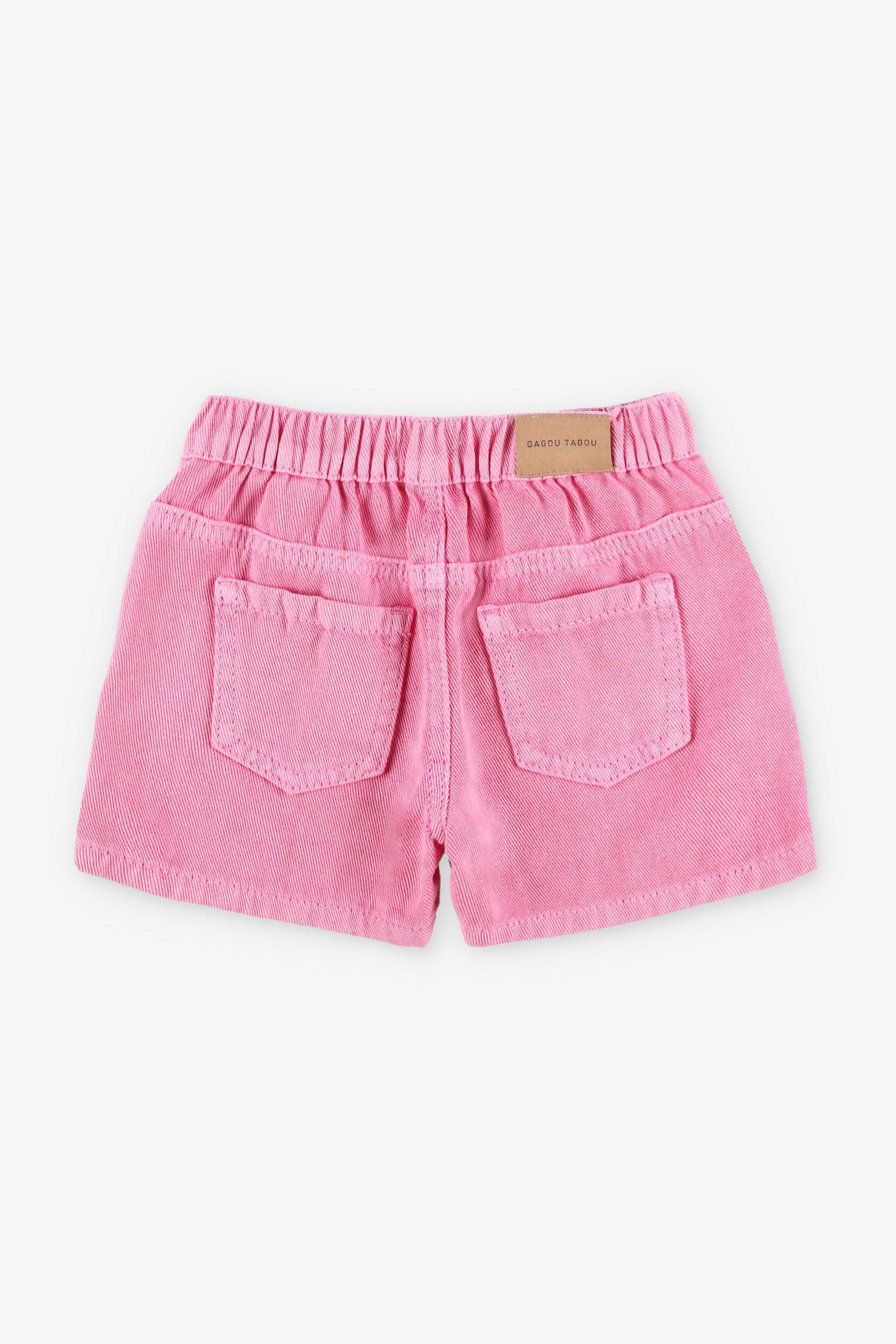 Short en jeans taille élastique - Bébé fille && ROSE