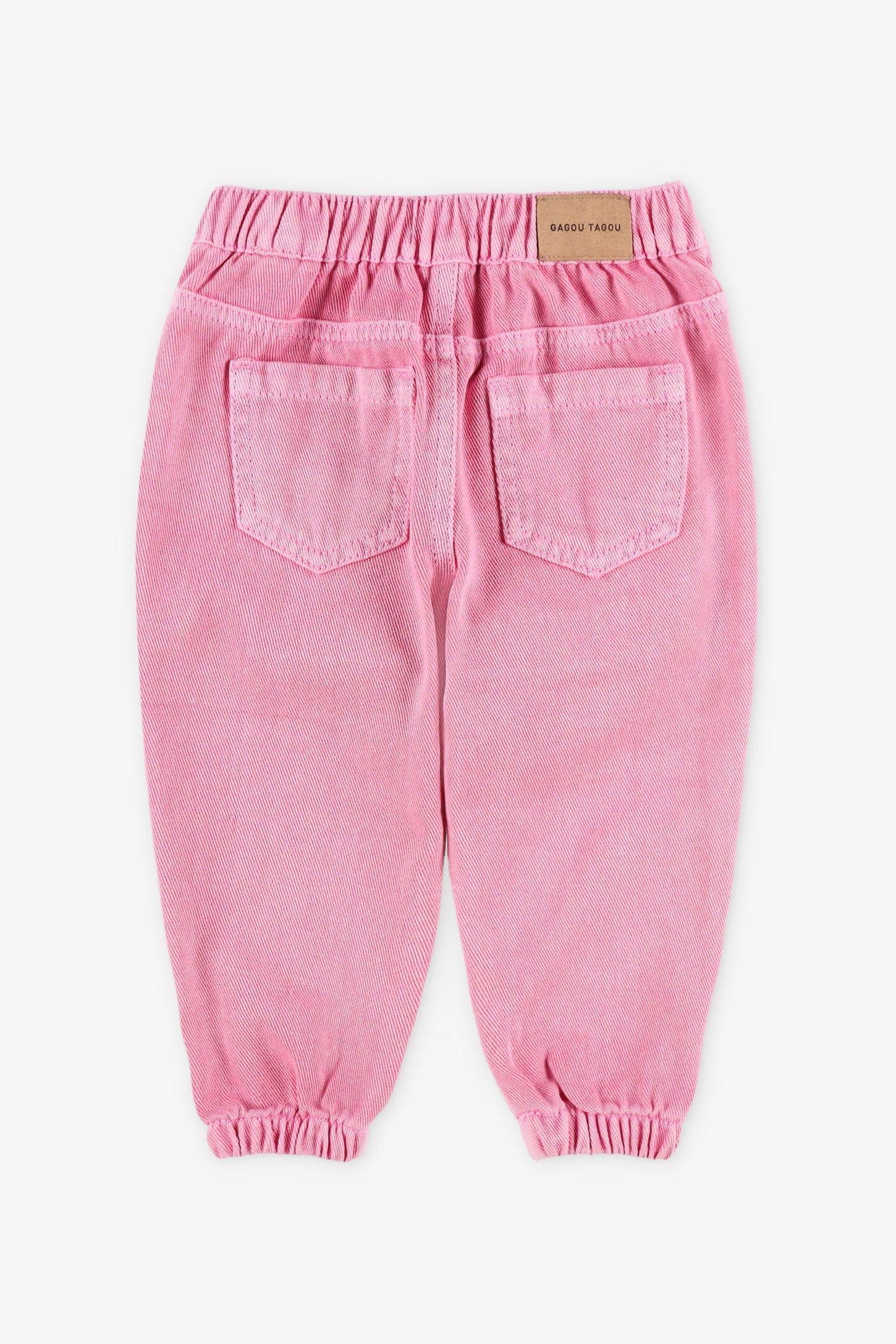 Jeans coupe jogger, 2T-3T - Bébé fille && ROSE