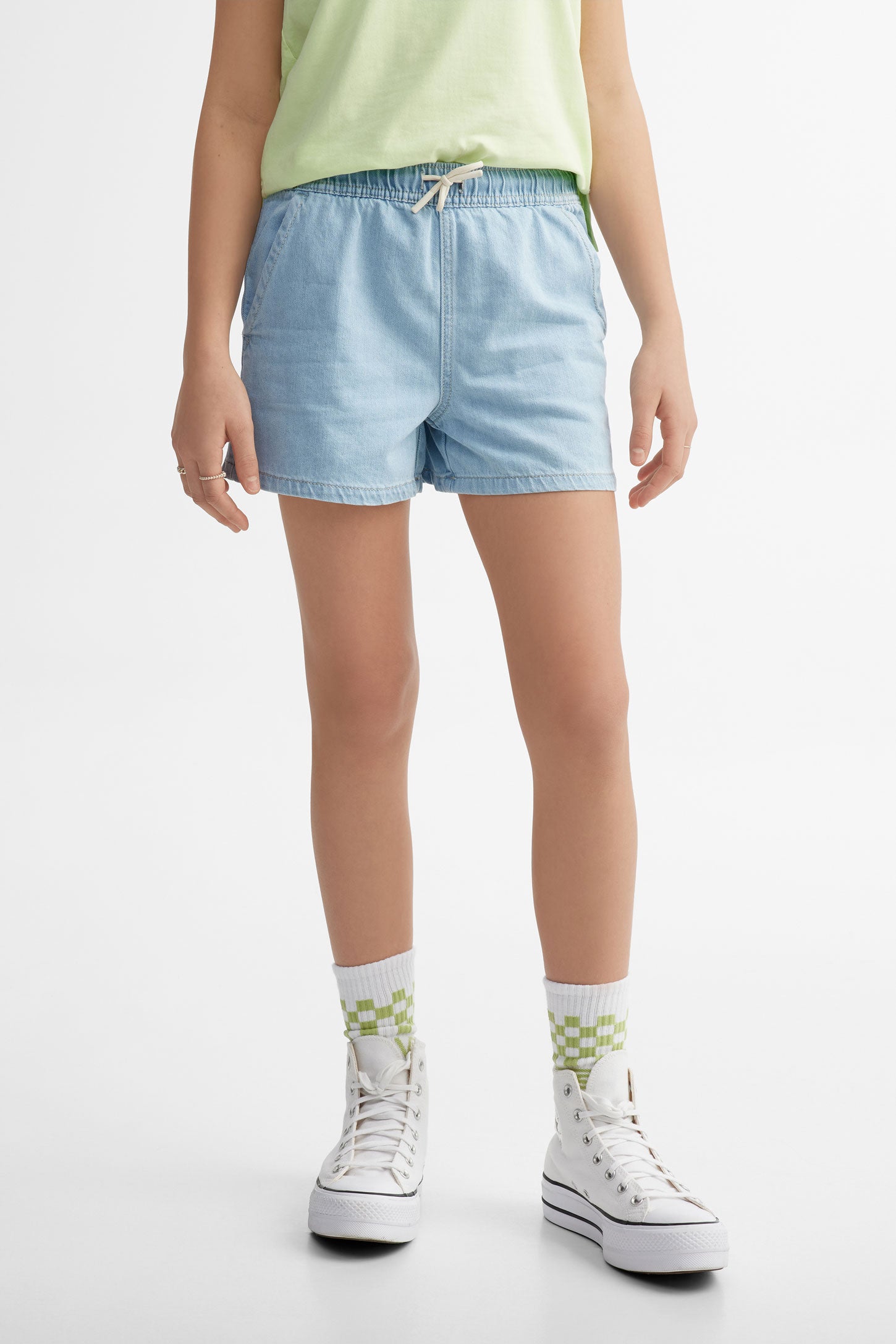 Short en jeans - Ado fille && BLEU PALE