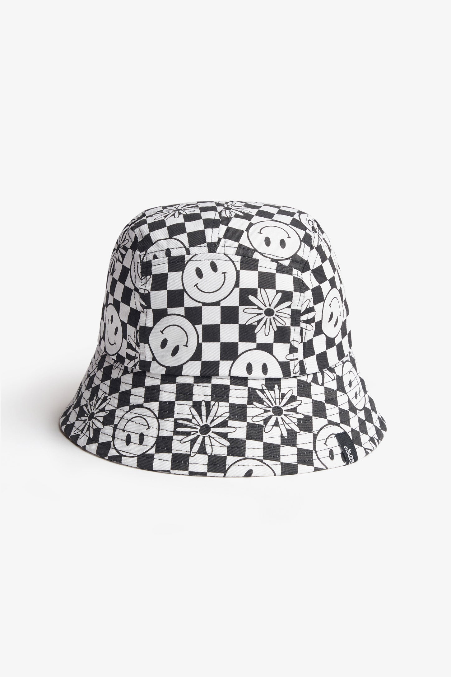 Chapeau cloche en coton - Ado fille && NOIR/MULTI