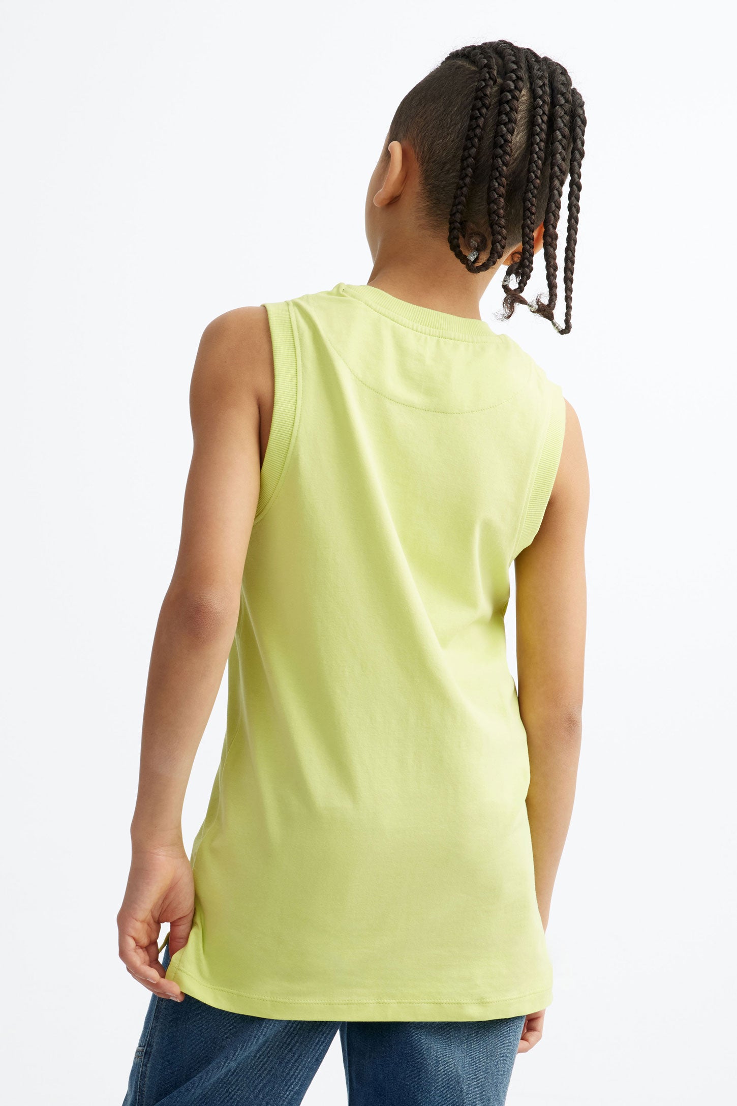 Camisole à poche en coton - Ado garçon && VERT