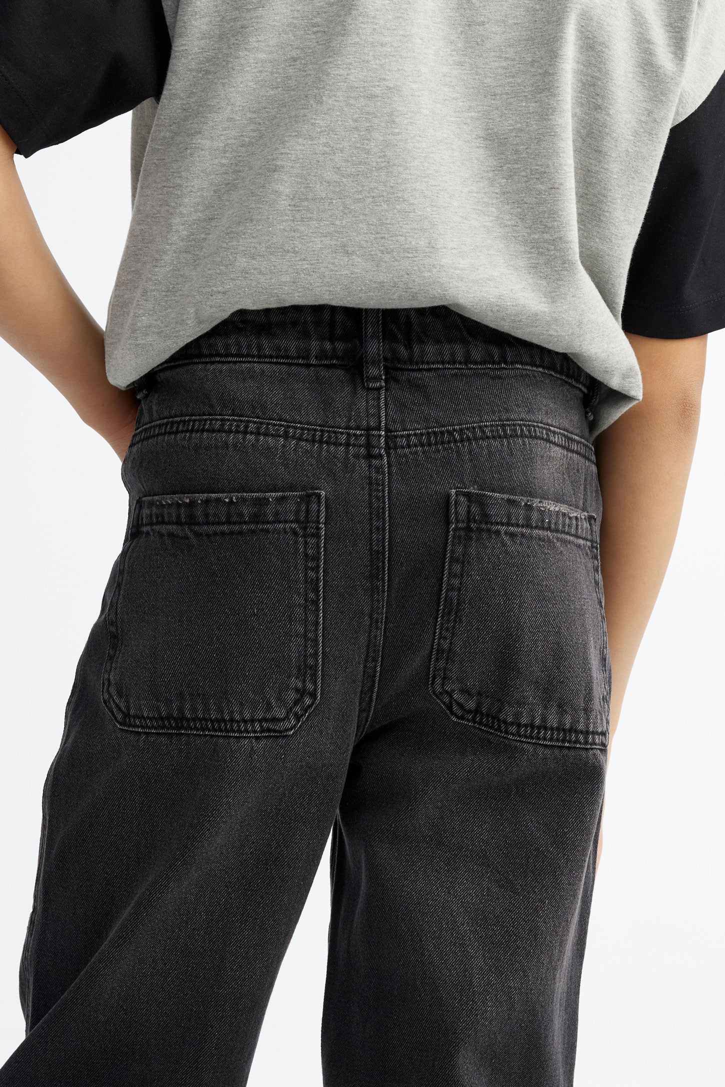 Jeans 5 poches ''Baggy'' - Ado garçon && NOIR