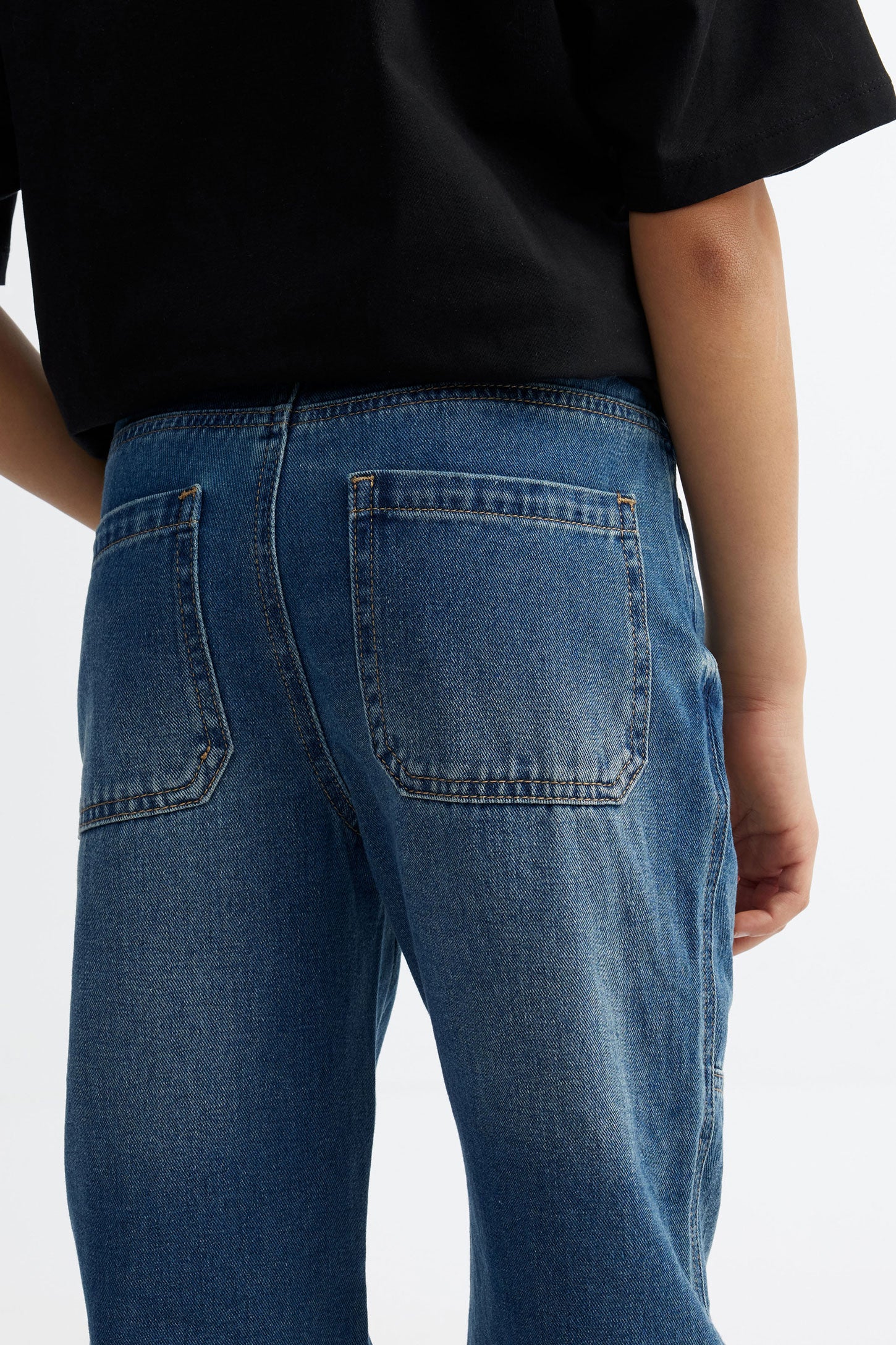 Jeans 5 poches ''Baggy'' - Ado garçon && BLEU