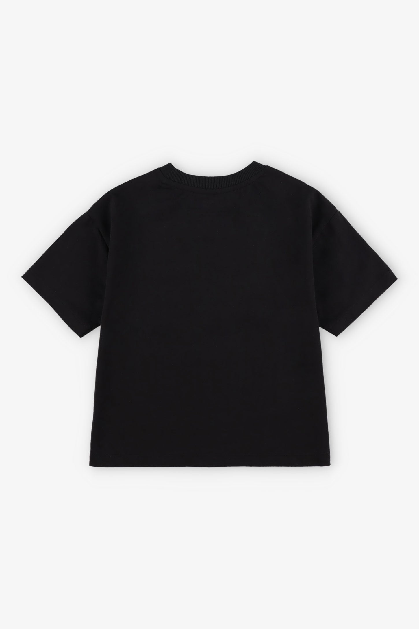 T-shirt à poche coupe ample en coton - Enfant garçon && NOIR