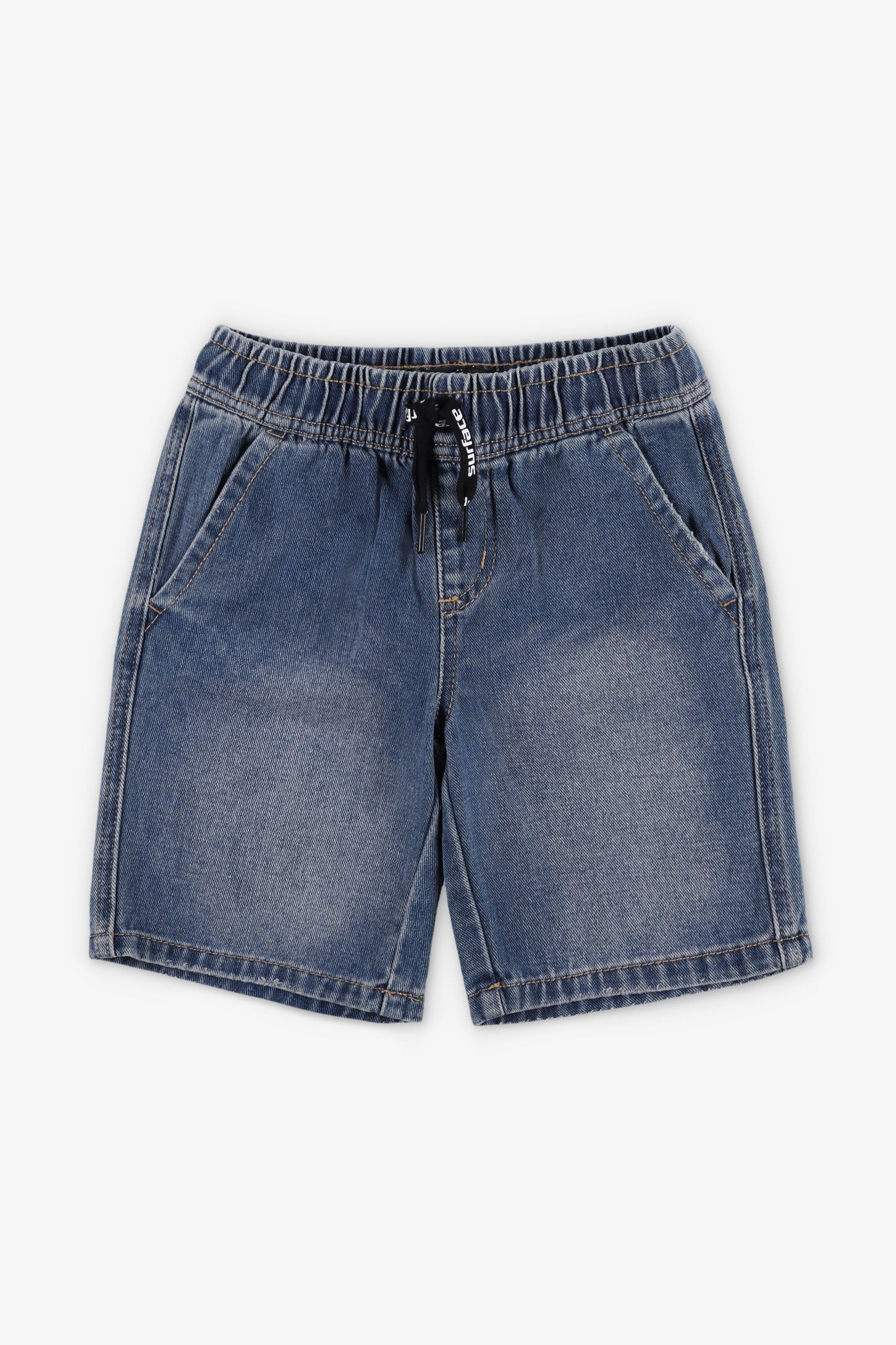 Bermuda évasé en jeans - Enfant garçon && BLEU