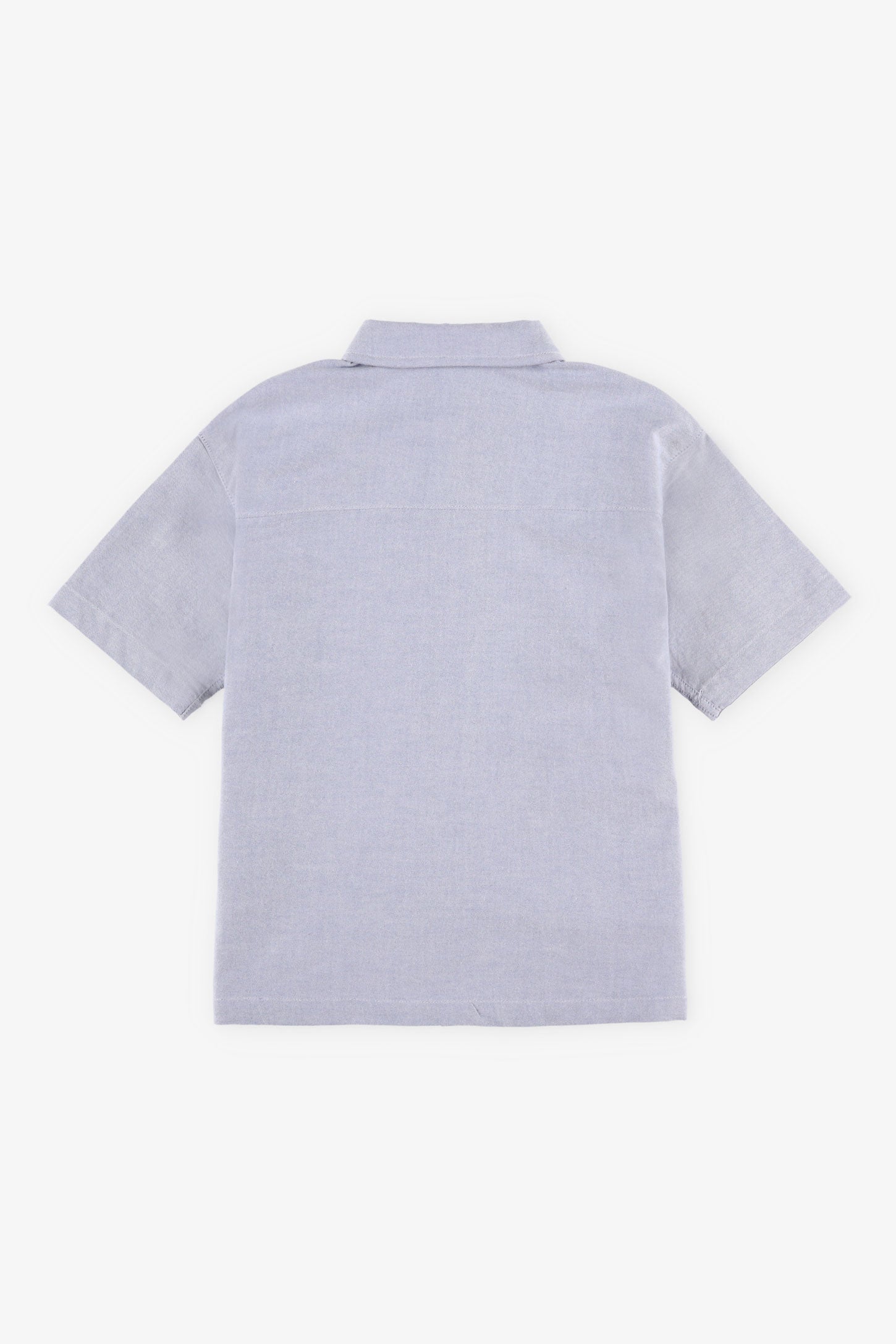 Chemise manches courtes Oxford en coton - Enfant garçon && BLEU PALE