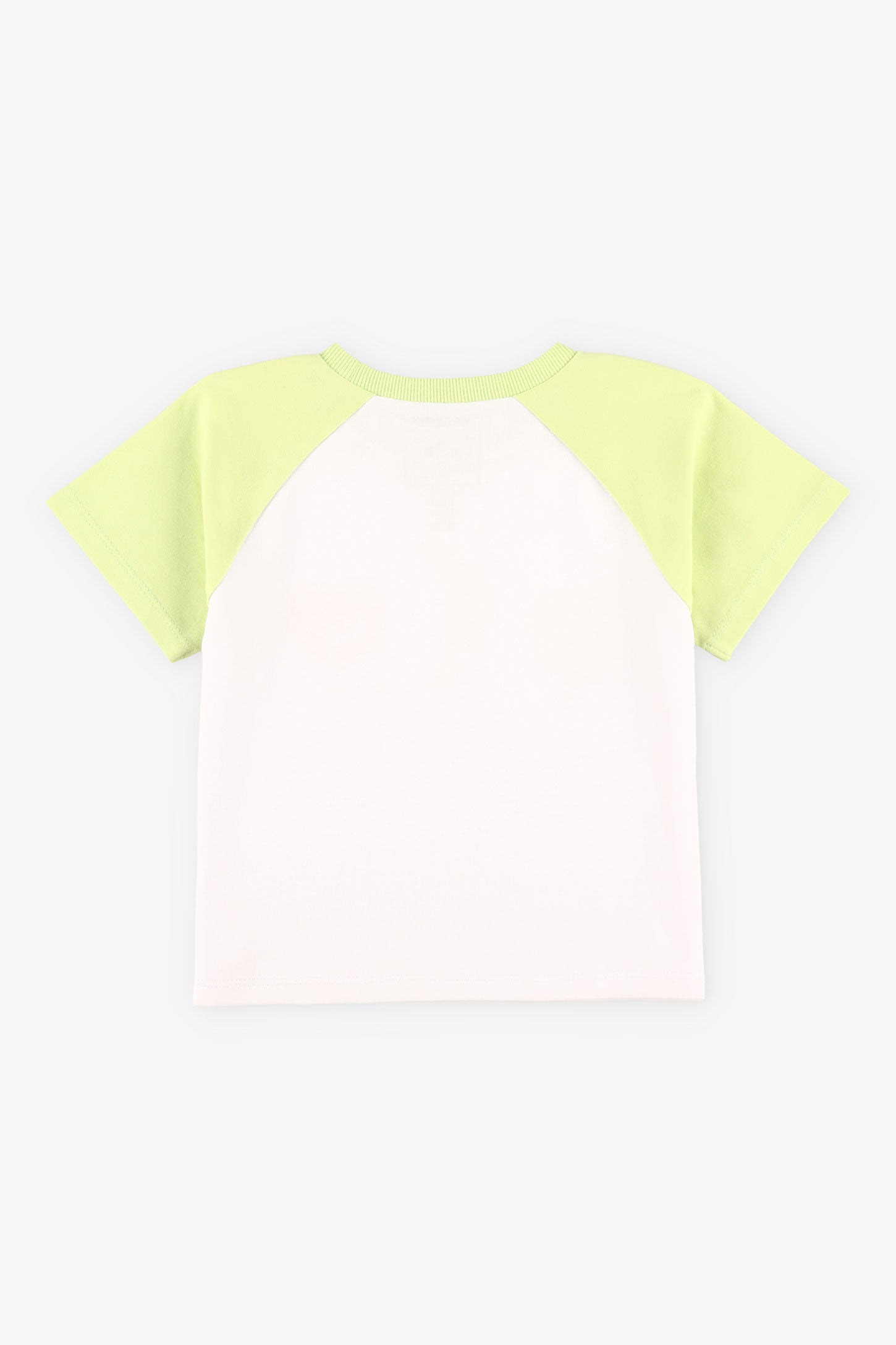 T-shirt manches courtes raglan imprimé coton - Bébé garçon && BLANC