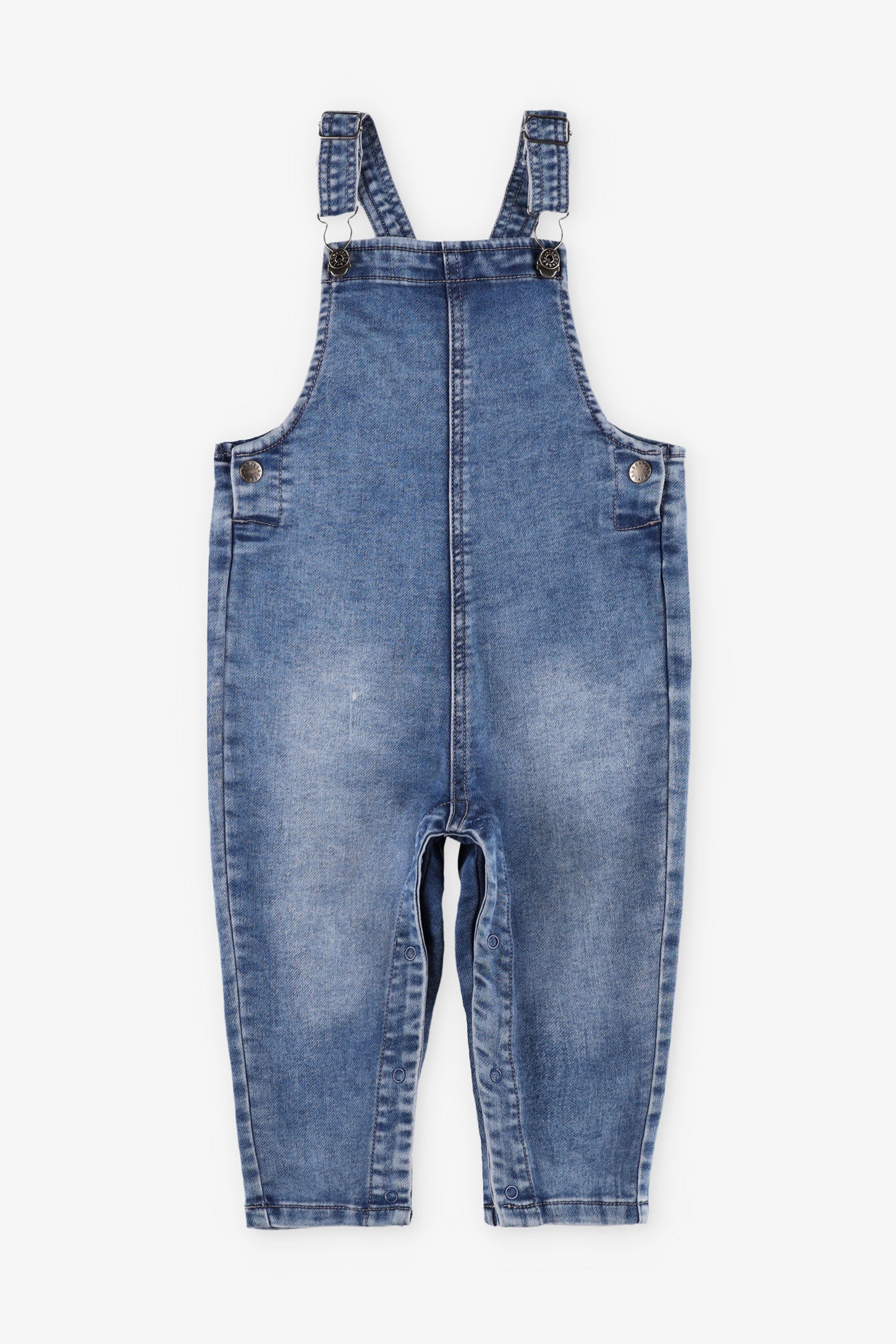 Salopette en jeans, 2T-3T - Bébé garçon && BLEU